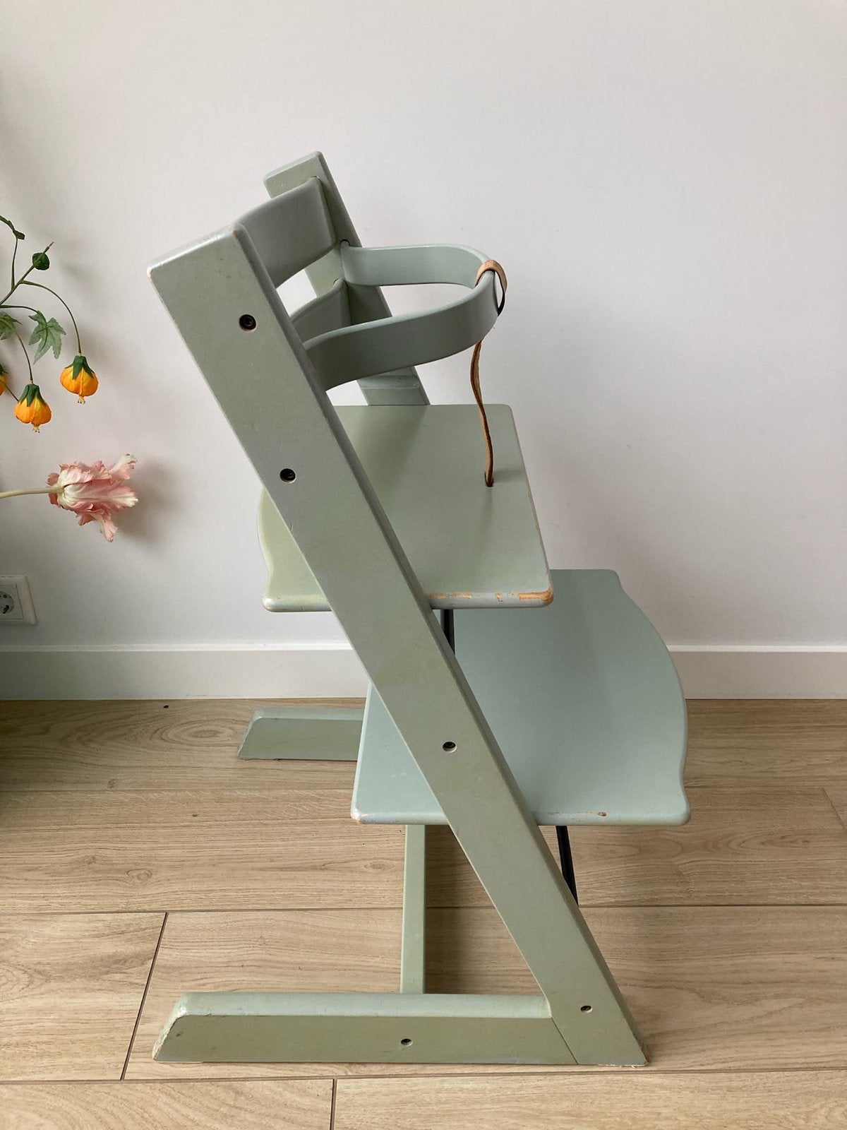 Nette Stokke Tripp Trapp kinderstoel - mintgroen, Ophalen, Gebruikt, Meegroeistoel