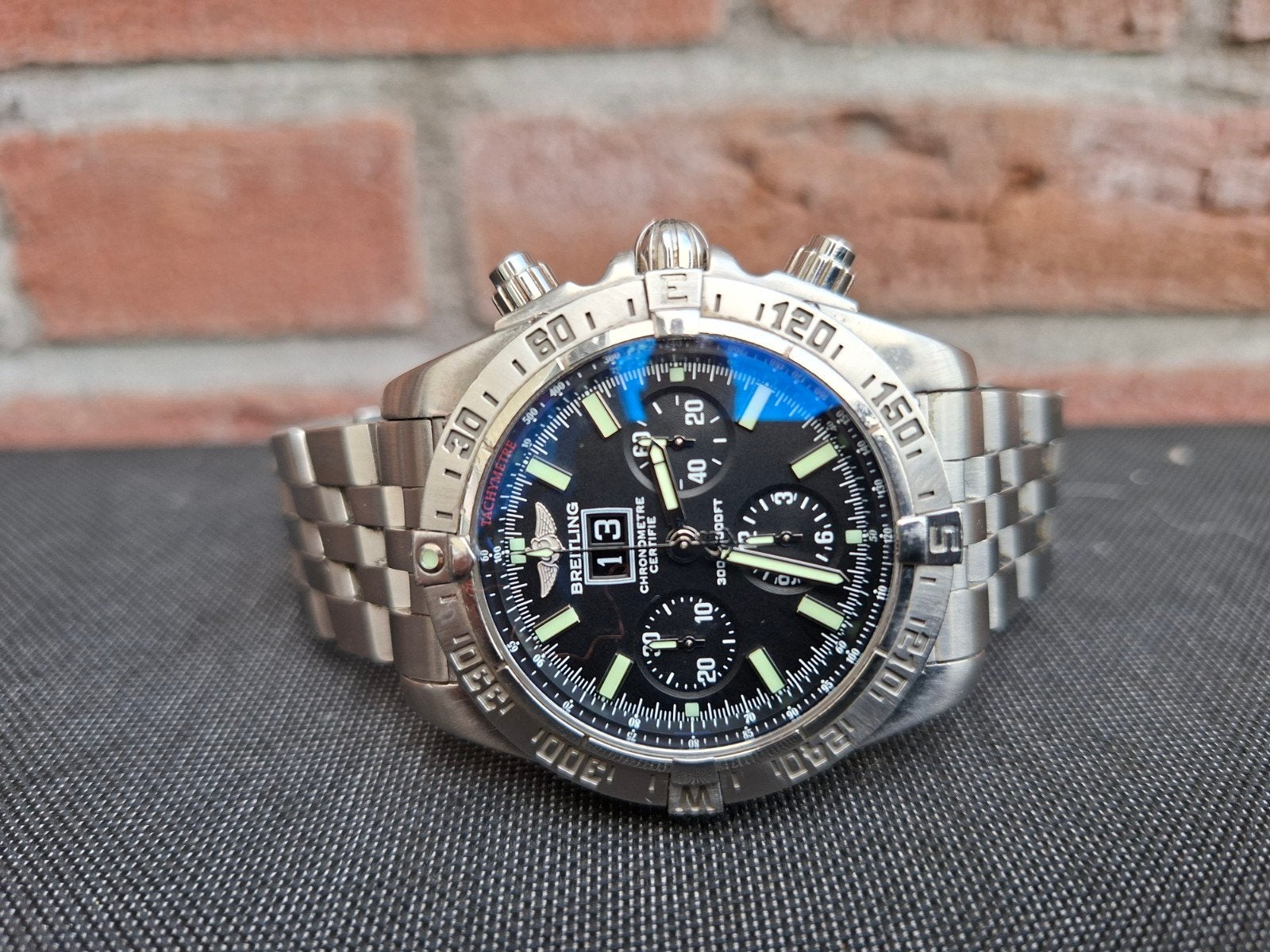 Breitling Blackbird A44359 chronograaf Uurwerk Automaat, Ophalen of Verzenden