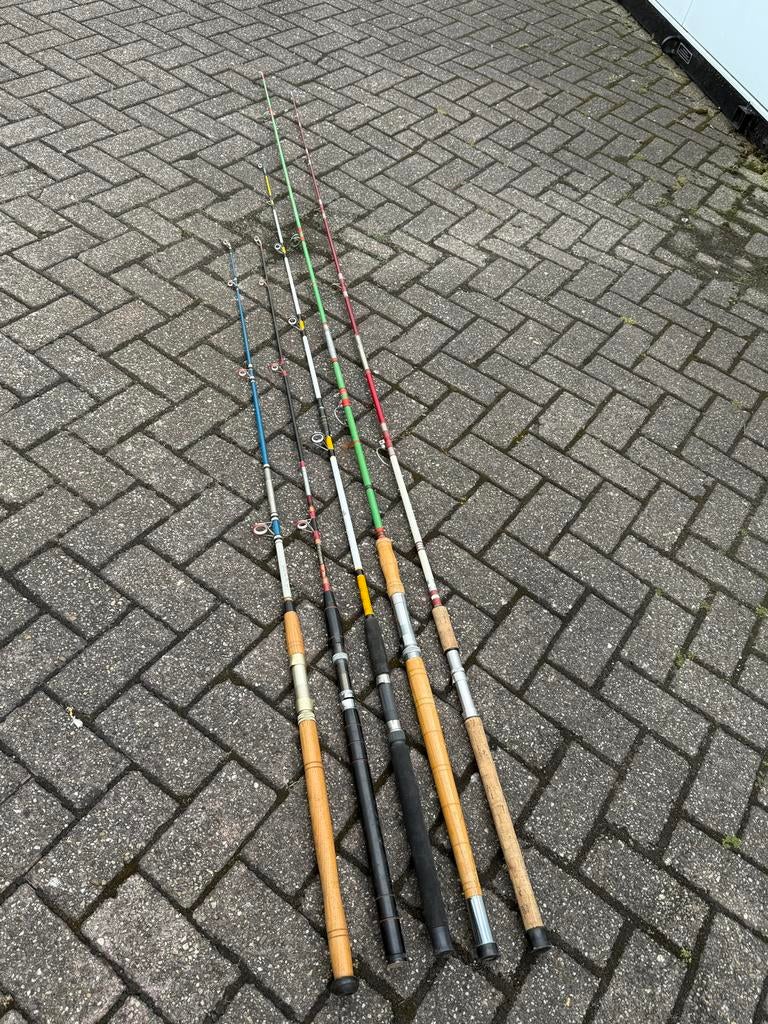 5x Glashengel - Diverse Lengtes en Werpgewichten, Ophalen, Gebruikt, Werphengel