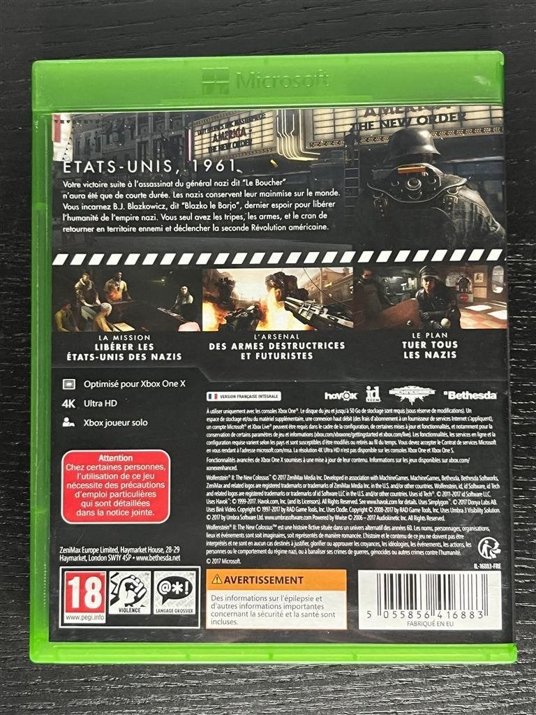 Wolfenstein 2 Xbox One game, Spelcomputers en Games, Microsoft, Shooter, Microsoft, 1 speler