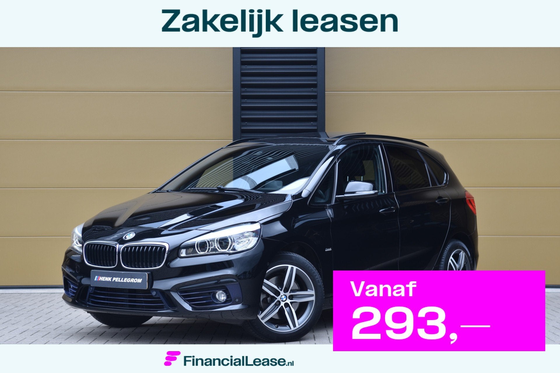 BMW 2 Serie Active Tourer 220i High Executive * Sportline *, 730 kg, Gebruikt, Met garantie (alle), Zwart