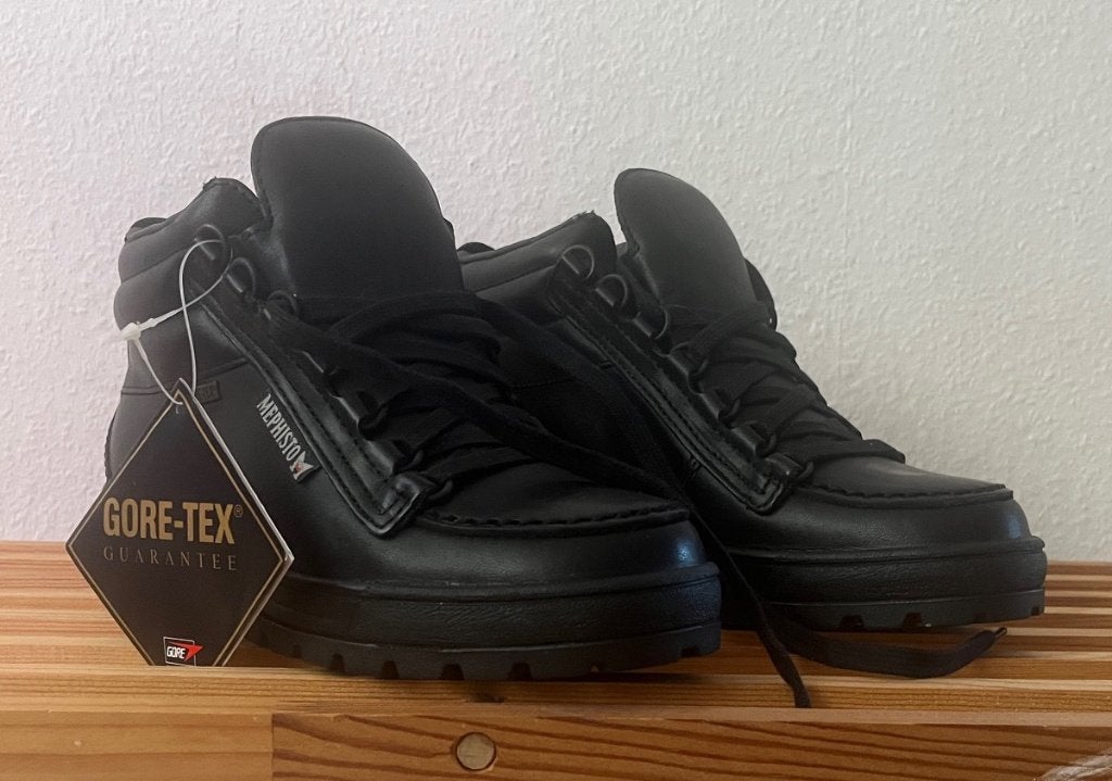 MEPHISTO wandelschoen enkellaars leer en Gore-Tex  zwart  37, Ophalen of Verzenden, Nieuw, Schoenen