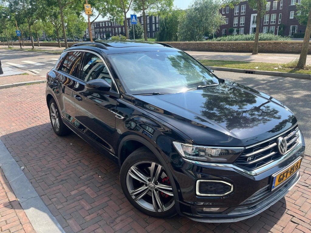 Volkswagen T-Roc 2.0 TSI 190pk 4Motion 7-DSG 2019 Zwart, Auto's, Volkswagen, Automaat, 1984 cc, Zwart, Vierwielaandrijving