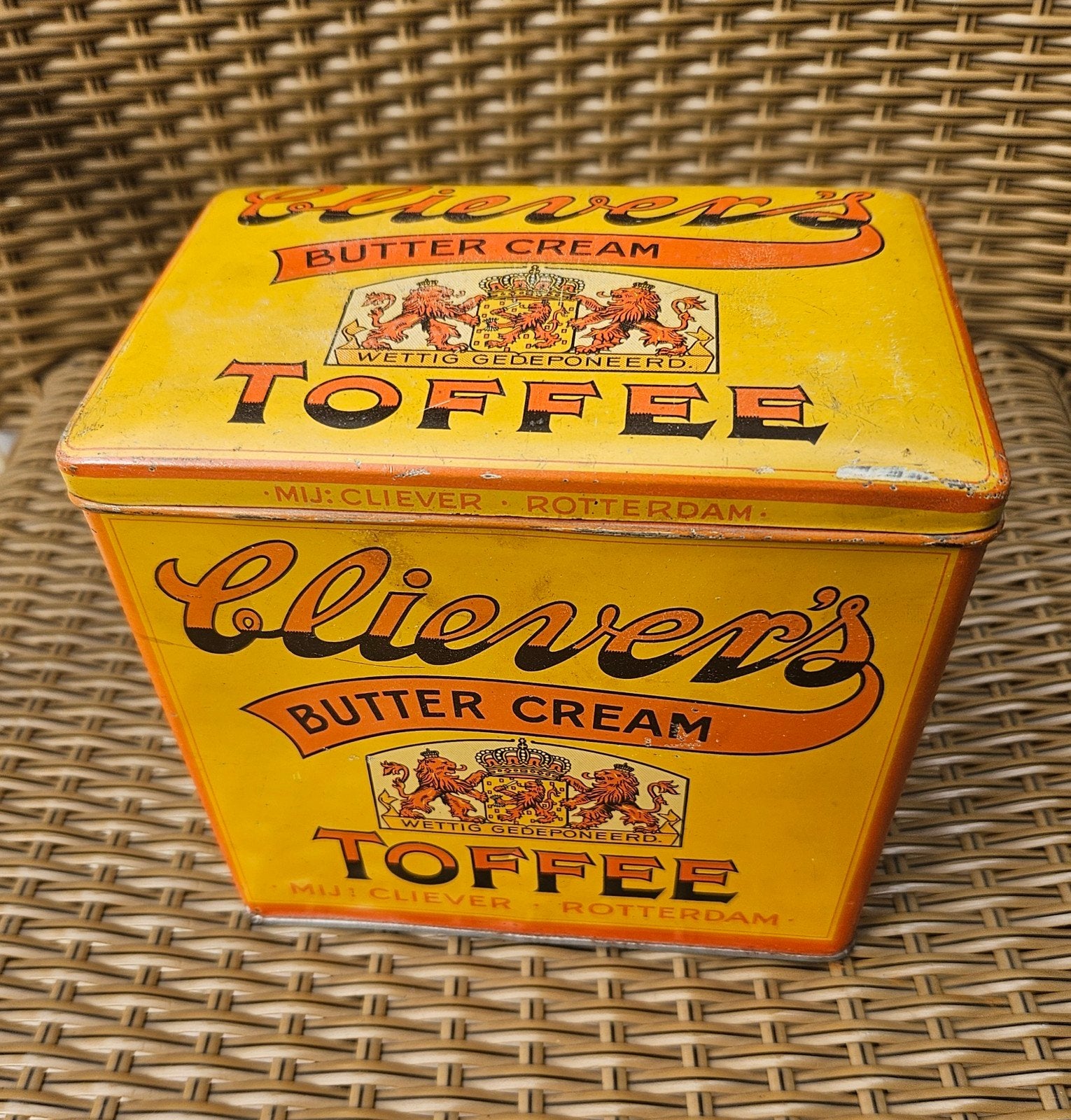 Bleeker  butterfly cream Toffee blik, Verzamelen, Ophalen of Verzenden, Zo goed als nieuw, Overige
