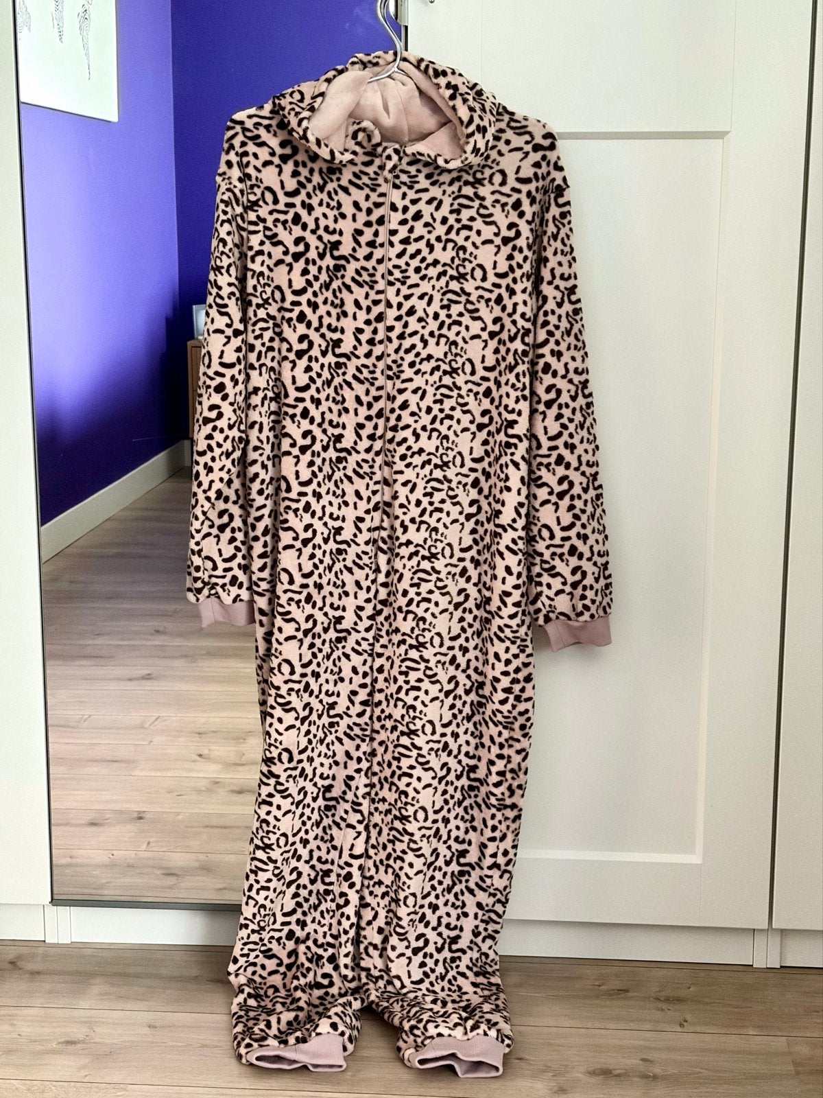Zachte Onesie met Luipaardprint - Maat S/M, Kleding | Dames, Ophalen of Verzenden, Zo goed als nieuw