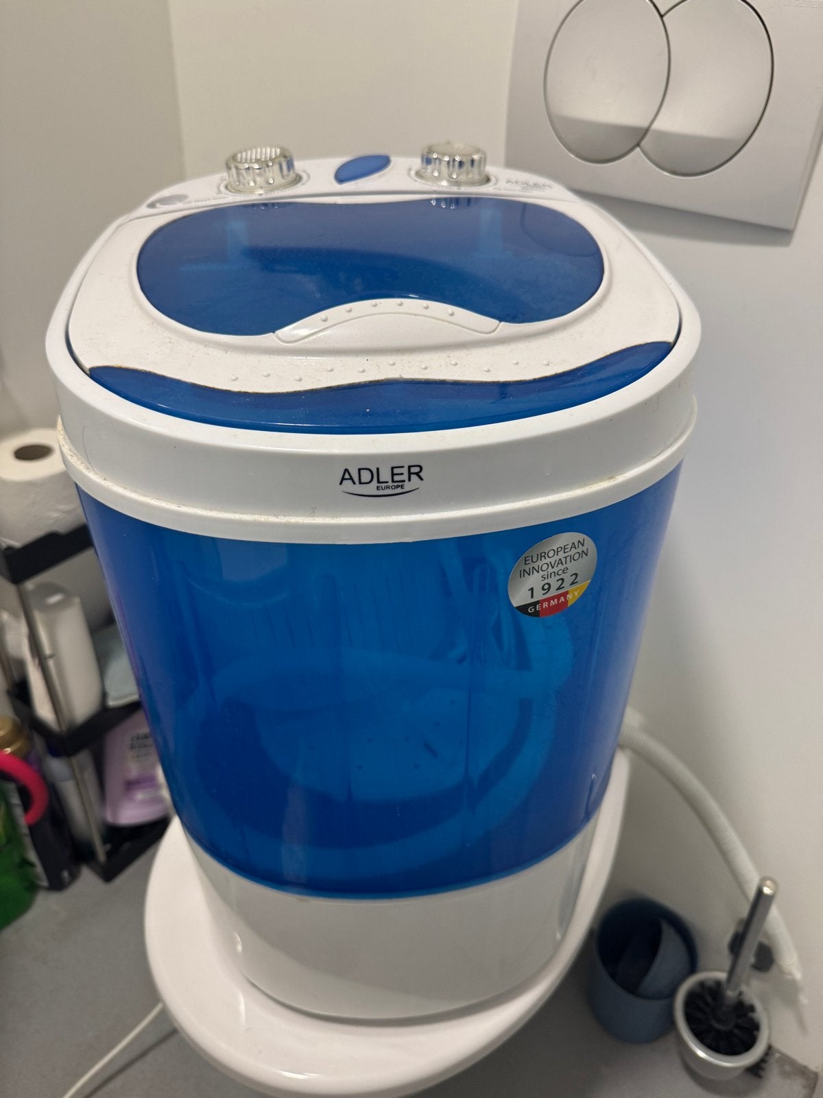 Adler AD 8051 Mini Wasmachine met Centrifuge - ZGAN, Minder dan 1200 toeren, Minder dan 85 cm, Minder dan 4 kg, Bovenlader