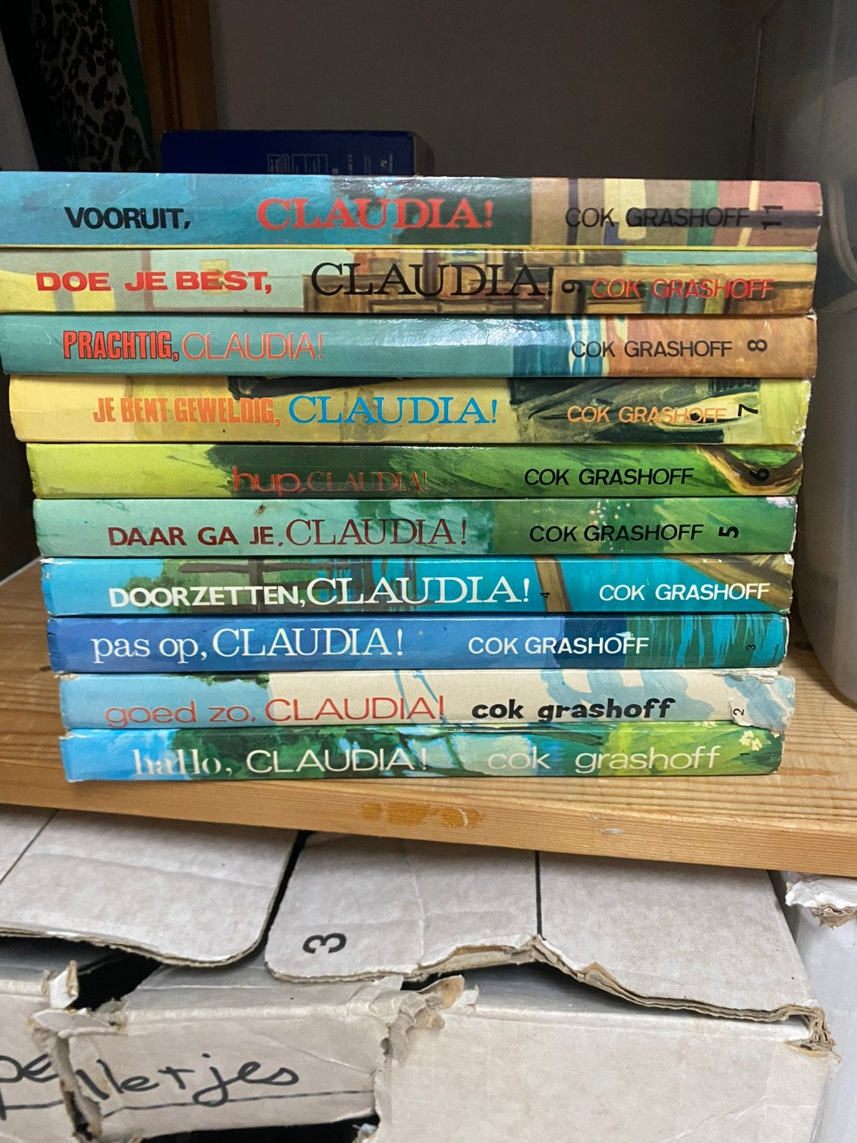 10 delige meiden boeken ( Claudia), Ophalen of Verzenden, Zo goed als nieuw