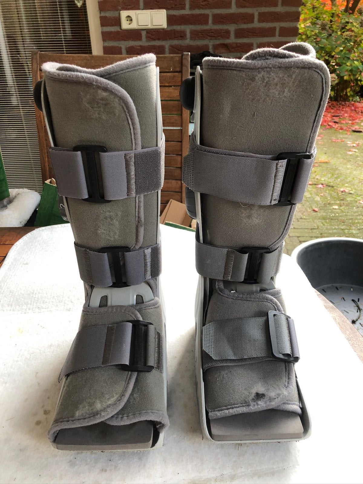 t.k.2x Donjoy Aircast harde enkelbrace S universeel L+R, Diversen, Braces, Ophalen
