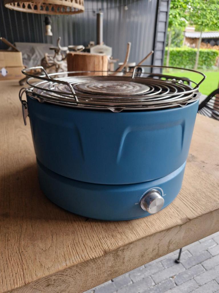 Quigg GT-GWF-01 Draagbare Tafelbarbecue - Blauw, Ophalen of Verzenden, Gebruikt, Quigg