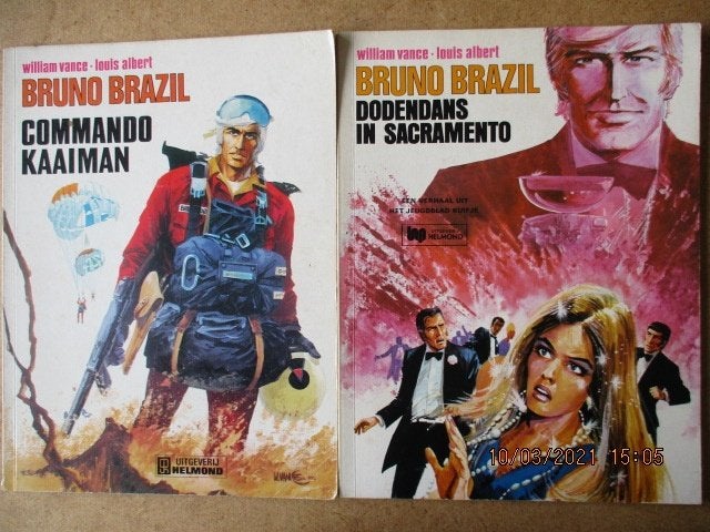 adv0315 bruno brazil, Eén stripboek, Ophalen, Gelezen