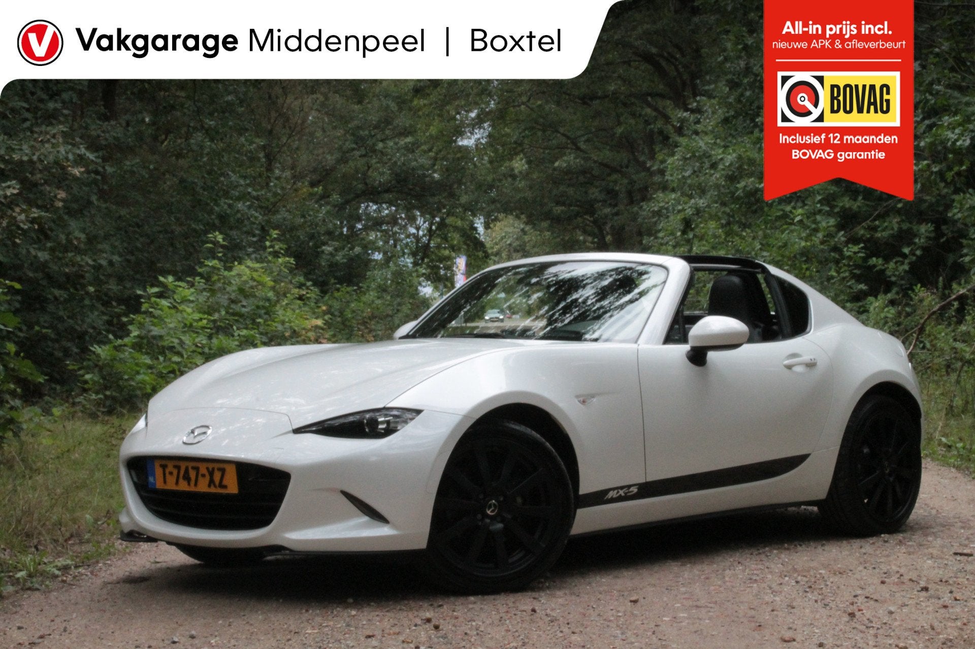 Mazda MX-5 RF 2.0 SkyActiv-G 184 GT-M | Camera | Cruise, Auto's, Automaat, Achterwielaandrijving, Gebruikt, 4 cilinders