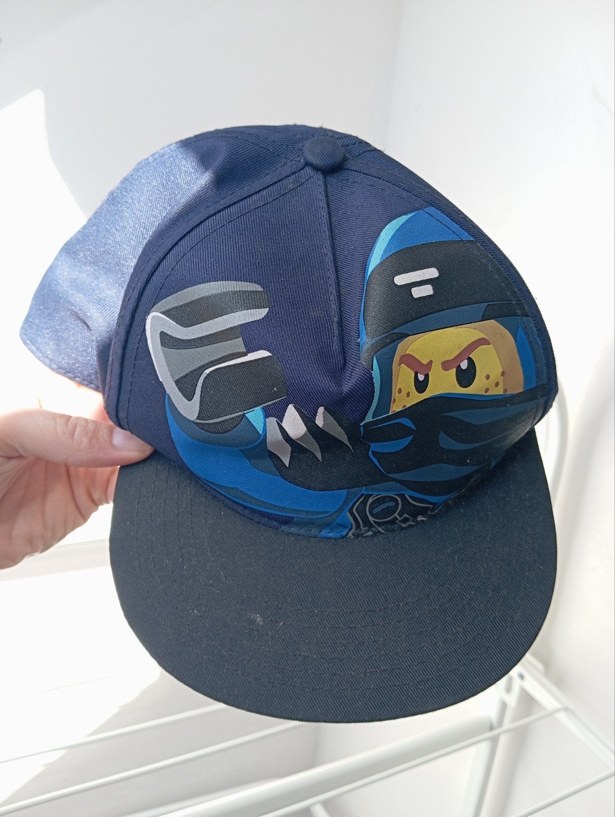 Donkerblauwe Ninjago pet met platte klep - Maat 110/128, Ophalen of Verzenden, 110 t/m 116, Jongen, Pet