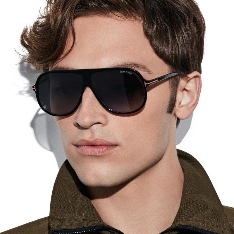 Tom Ford Spencer-02 FT 0998 01B Zonnebril - Nieuw, Overige merken, Zonnebril, Zwart, Nieuw
