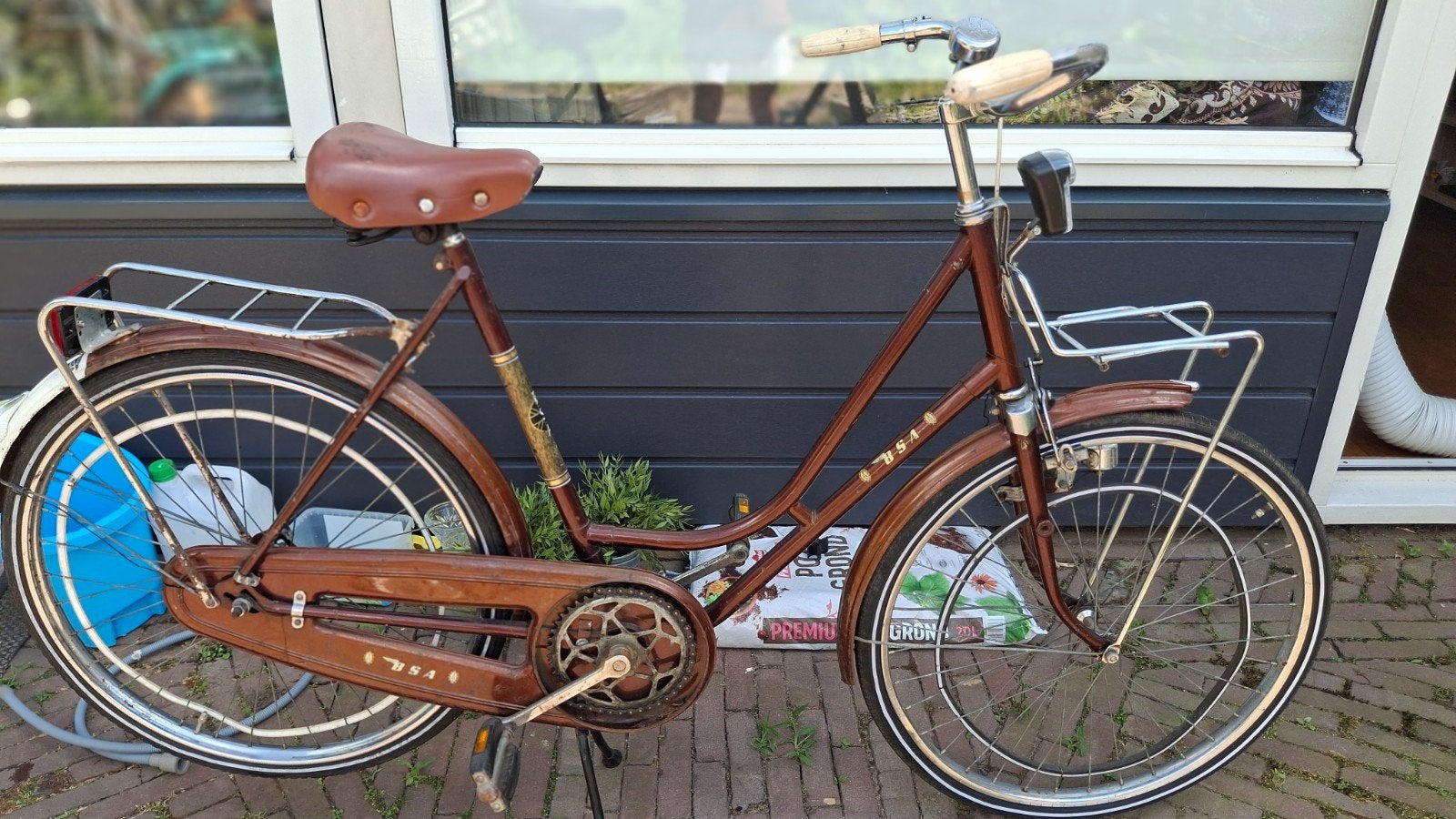 Antieke BSA Fiets - Klassieke Damesfiets, Terugtraprem, Ophalen, Overige merken, 53 tot 56 cm