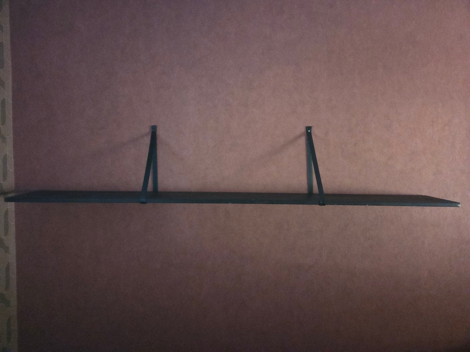 Lange zwarte wandplank, Ophalen, Gebruikt
