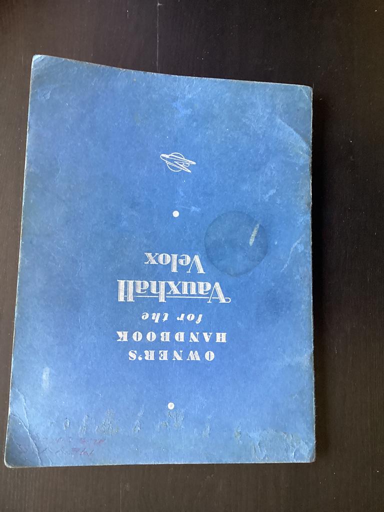 Engelstalige manual Vauxhall Velox 1950, Ophalen of Verzenden