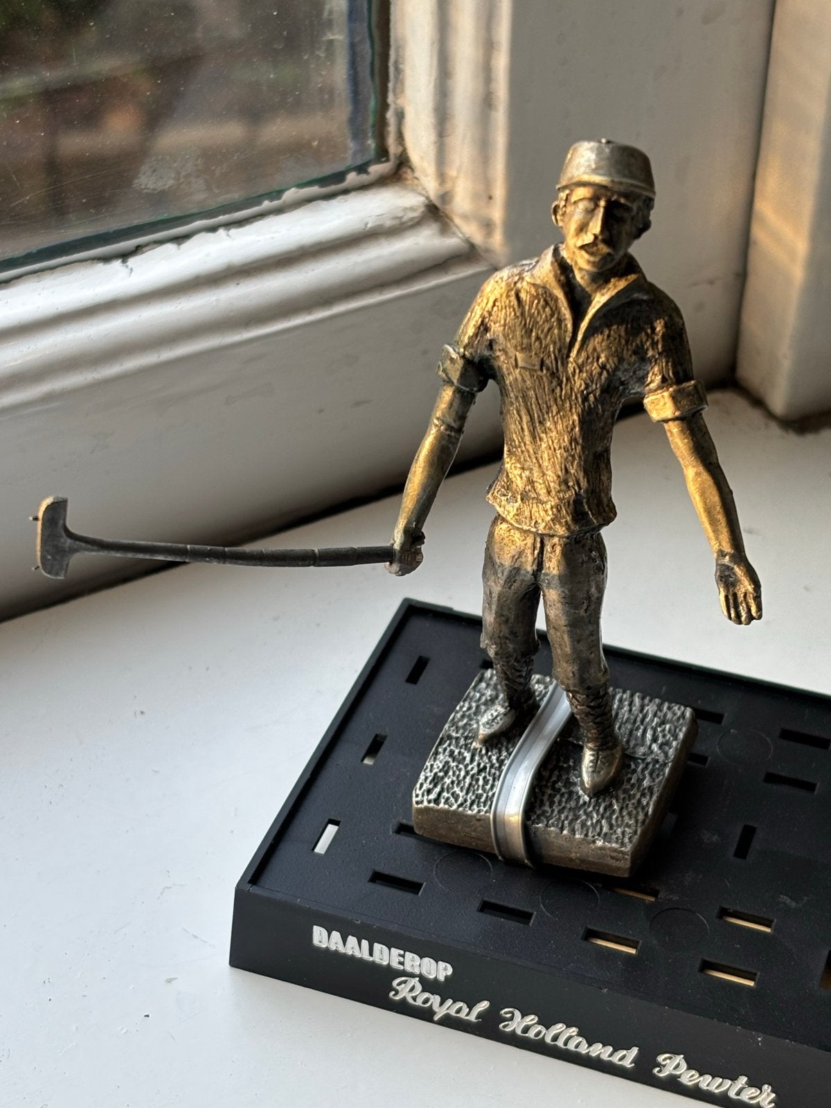 Royal Holland Pewter Daalderop Golfspeler Beeldje, Ophalen of Verzenden, Gebruikt
