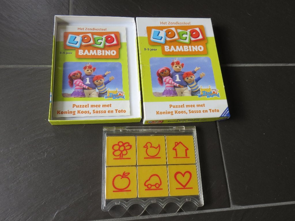 Bambino loco basisset puzzel mee met koning Koos Sassa Toto, Ophalen of Verzenden, Gebruikt, Puzzelen