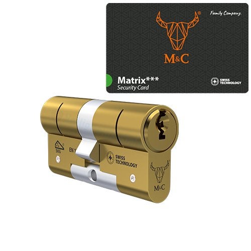 M&C Matrix messing cilinder SKG*** met certificaat, Niet ingevuld, Niet ingevuld, Niet ingevuld