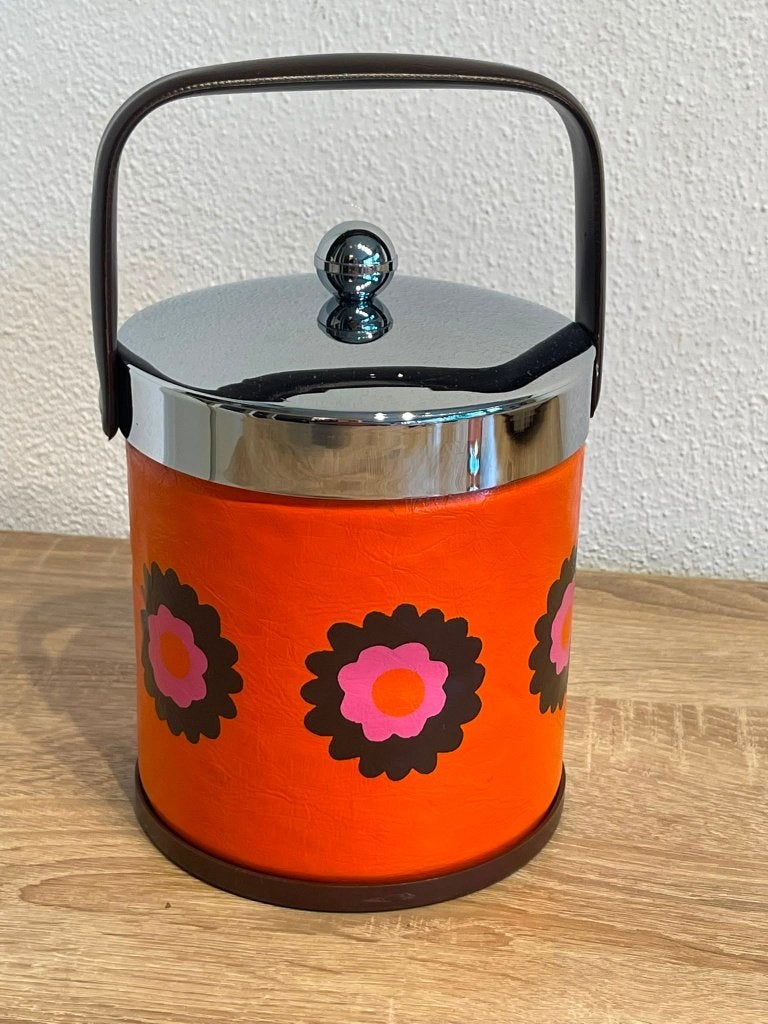 Vintage Brabantia Patrice ijsemmer, jaren 70, flower power,, Verzamelen, Retro, Ophalen of Verzenden, Huis en Inrichting