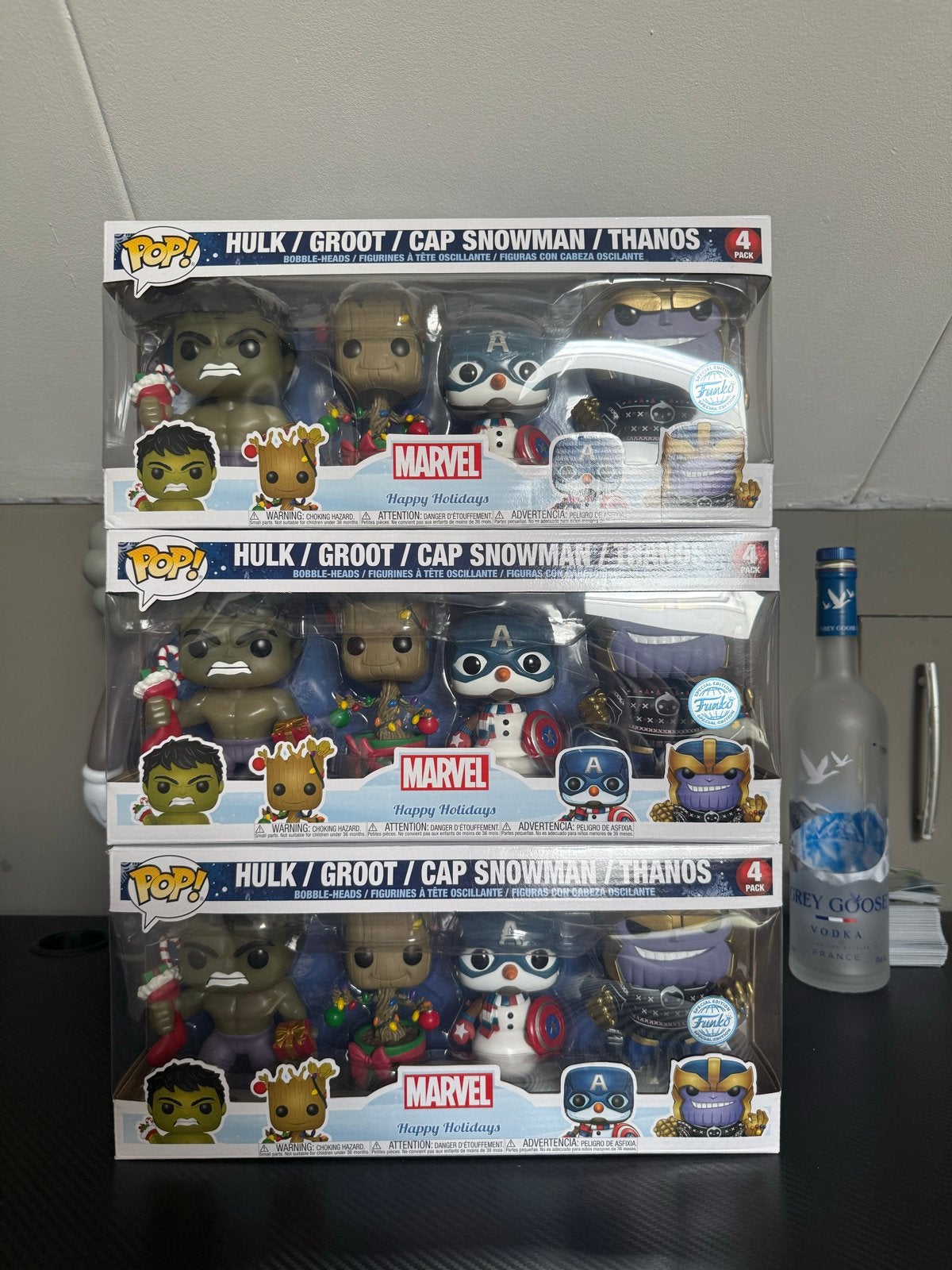 Marvel Funko Pop! Happy Holidays 4-Pack (3 stuks), Ophalen of Verzenden, Nieuw