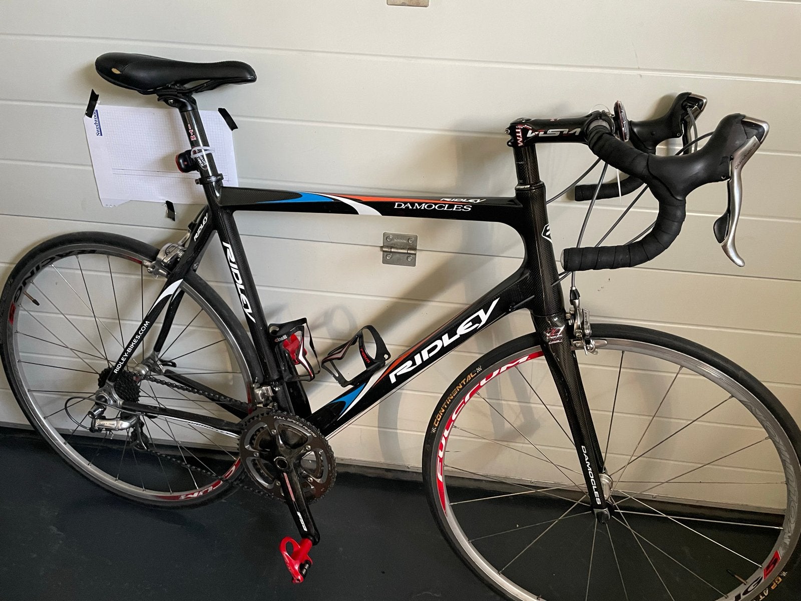 Ridley Damocles Carbon Racefiets - Maat L - Goede Staat, 28 inch, Velgrem, Zo goed als nieuw, 57 tot 61 cm