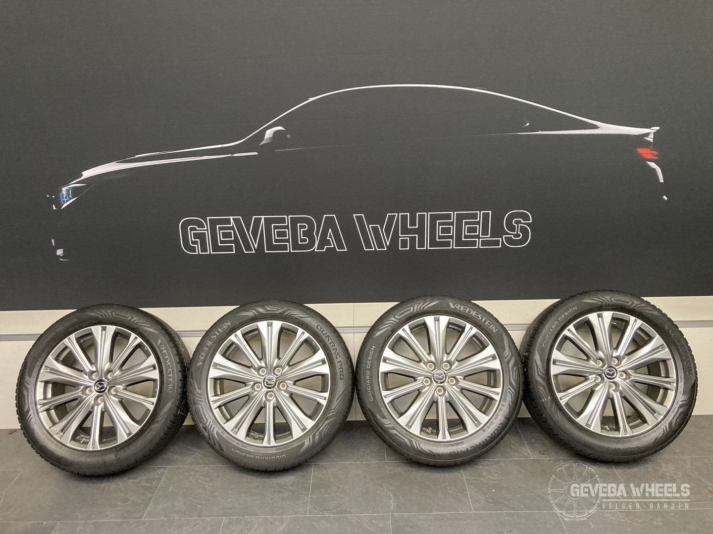 19” originele Mazda CX5 II velgen + allseason banden 5x114.3, 19 inch, Gebruikt, -, -
