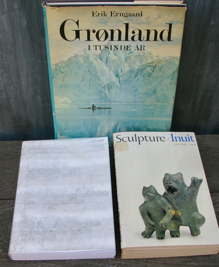 3 BOEKEN CULTUUR/KUNST GROENLAND-INUIT-ALASKA, Boeken, Ophalen of Verzenden, Gelezen, Beeldhouwkunst, Diverse auteurs