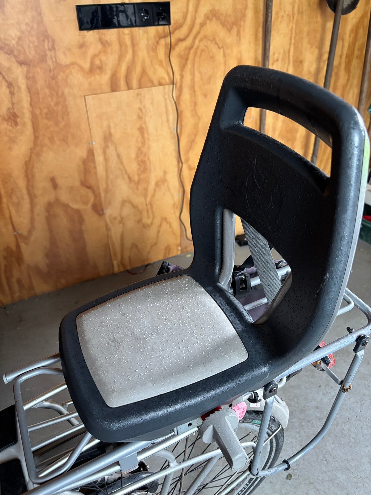 Yepp fietsstoel en bagagedrager verlenger, Ophalen, Gebruikt, 15 t/m 36 kg, Achterzitje
