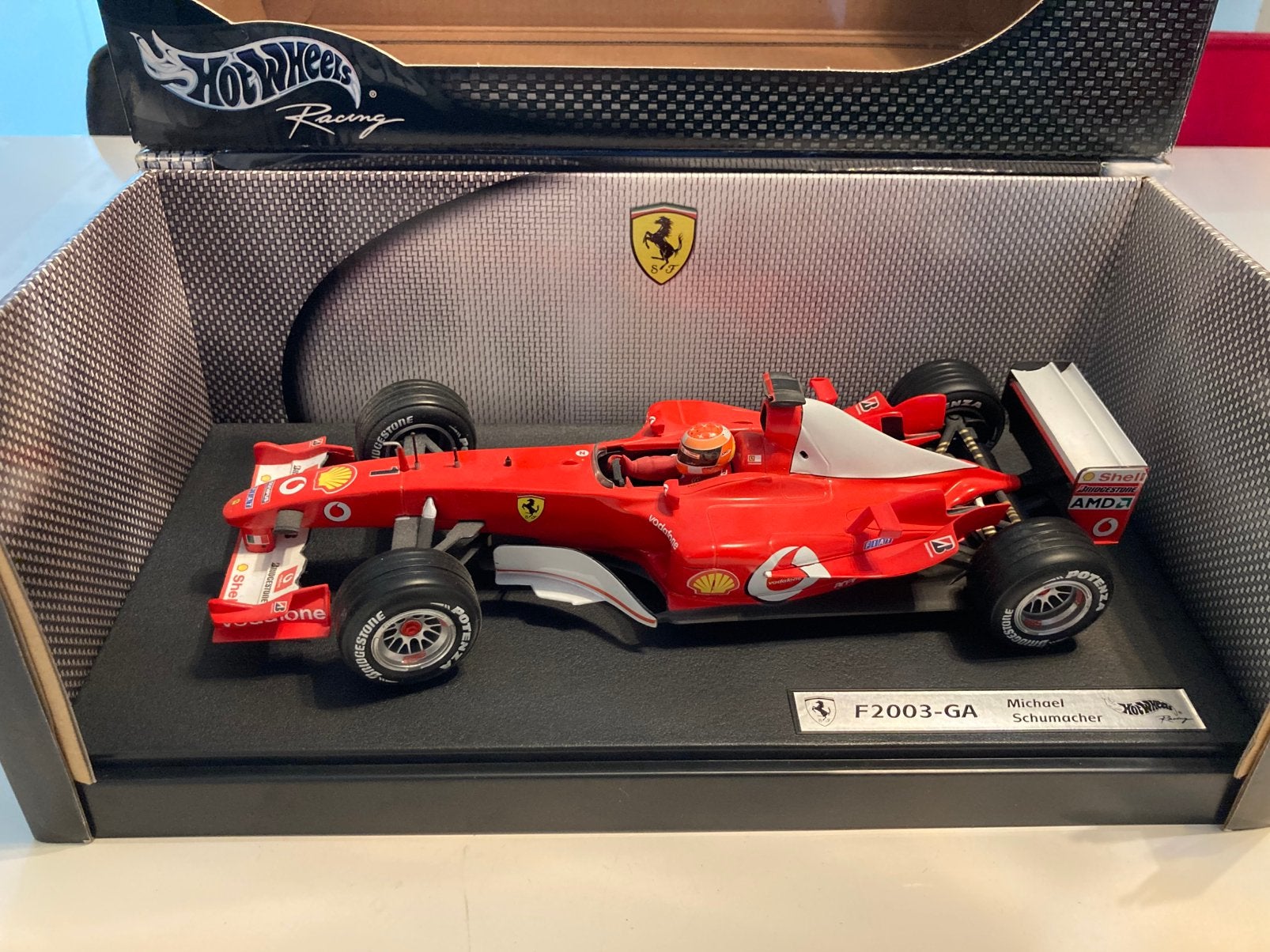 Michael Schumacher f2003-ga 1:18, Verzamelen, Ophalen of Verzenden, Zo goed als nieuw, Formule 1