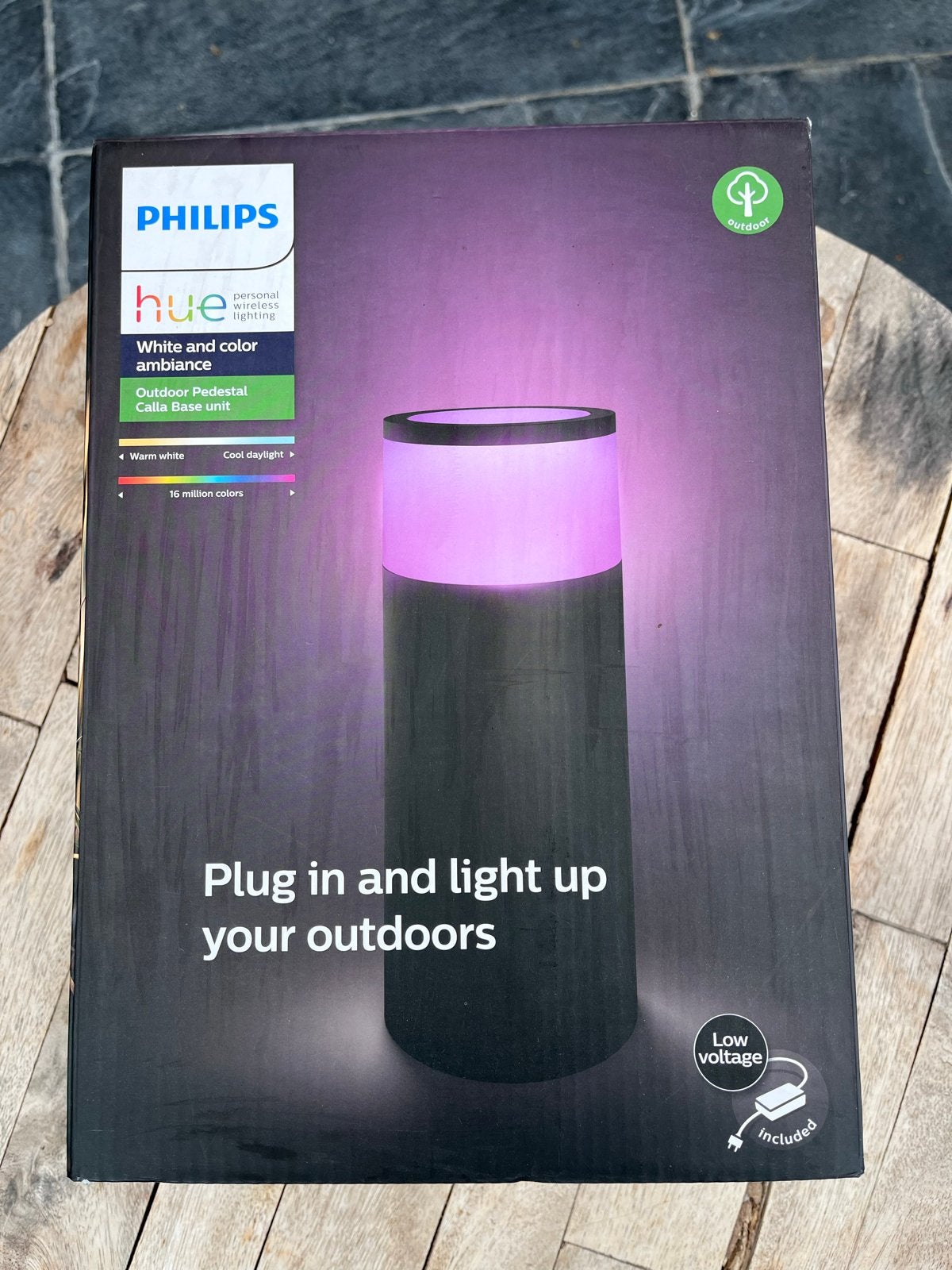 Philips Hue Calla Buitenlamp - White & Color Ambiance, Kunststof, Minder dan 50 watt, Nieuw, Ophalen of Verzenden