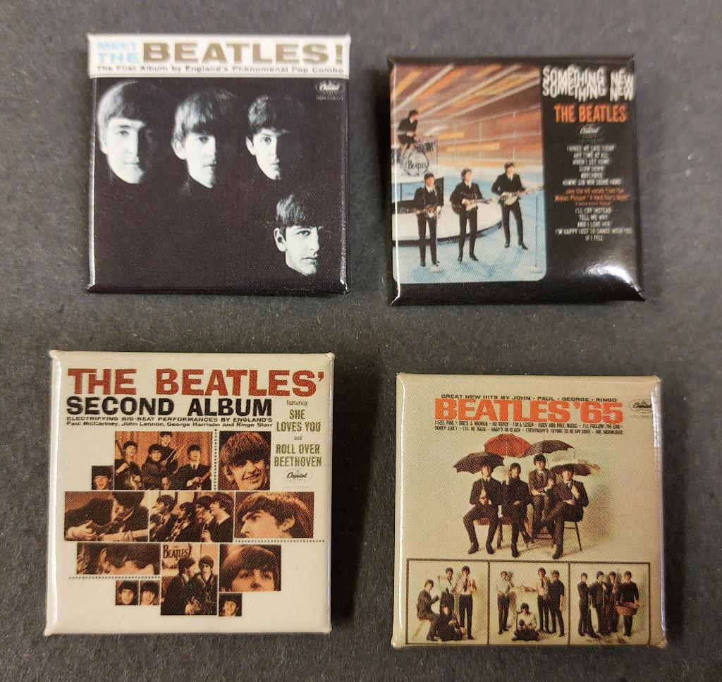 Beatles BUTTONS USA Apple Capitol albums, Verzenden, Zo goed als nieuw, Gebruiksvoorwerp