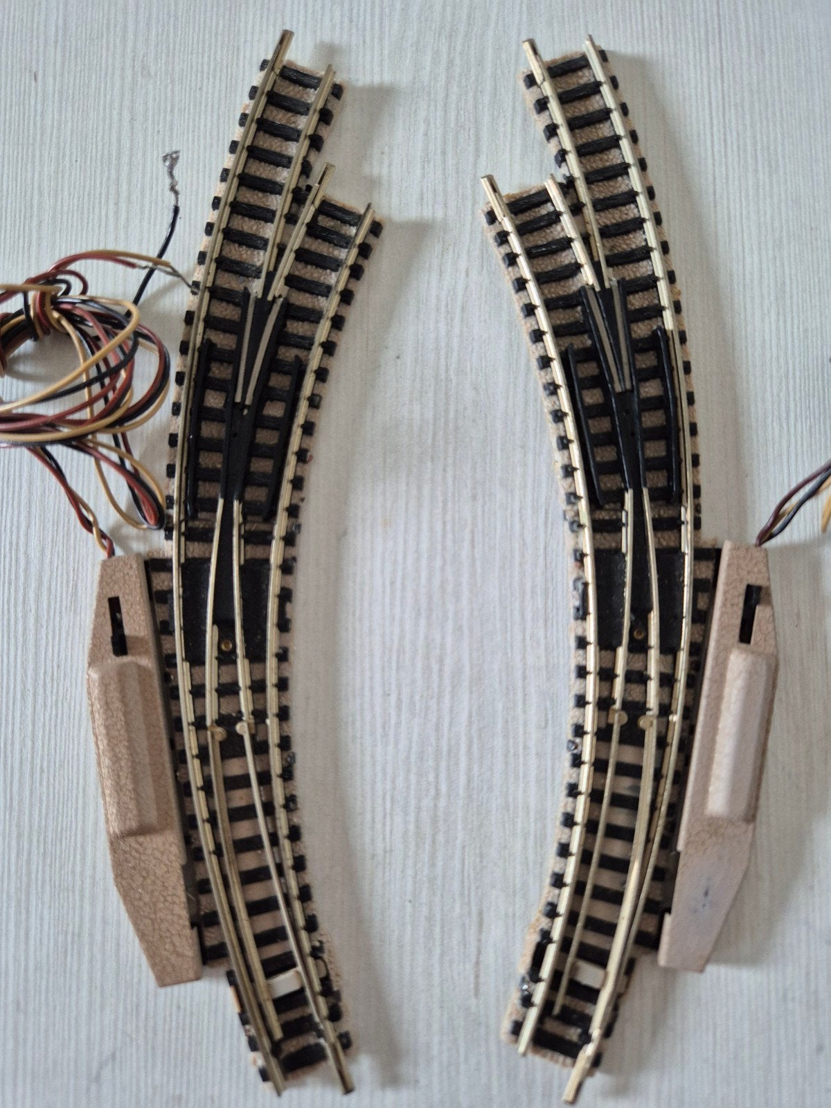 Fleischmann elektrisch bochtwisselpaar 9143, Gebruikt, Gelijkstroom, Fleischmann, Rails