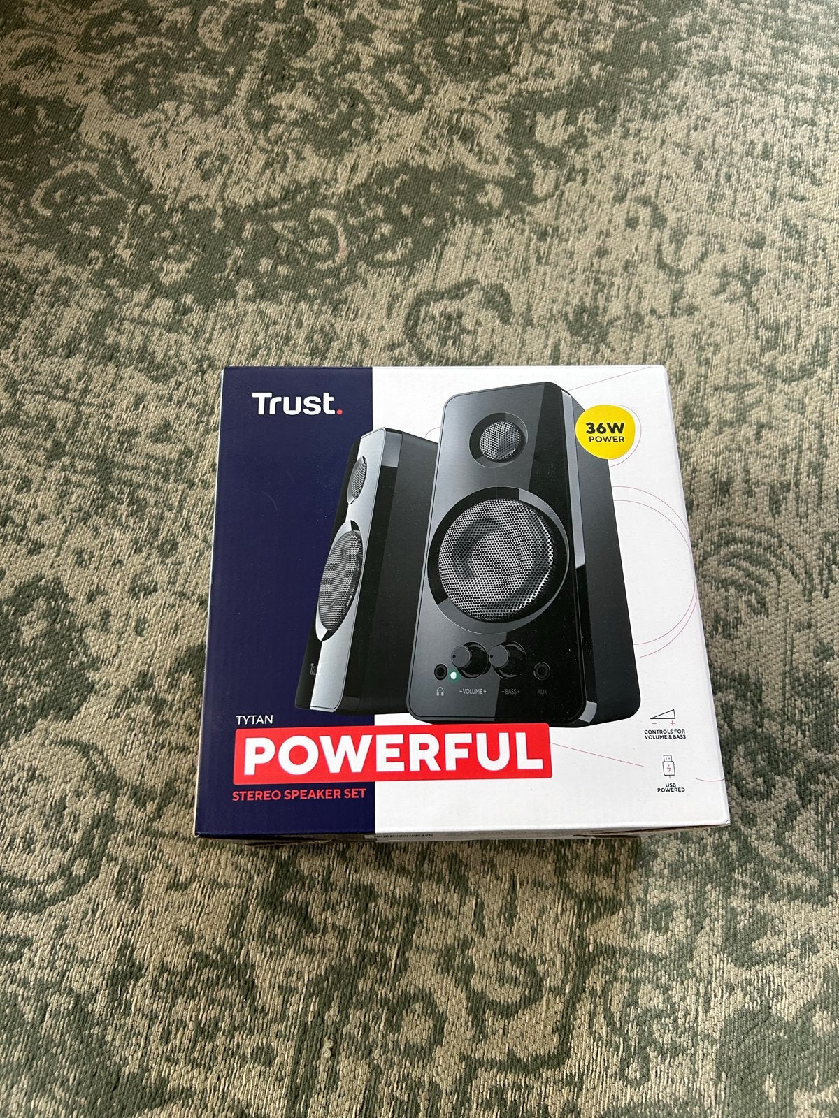 Nieuwe Trust Tytan 2.0 Stereo Luidsprekers (USB/3.5mm), Computers en Software, Pc speakers, Ophalen of Verzenden, Nieuw, Audiokanaal 2