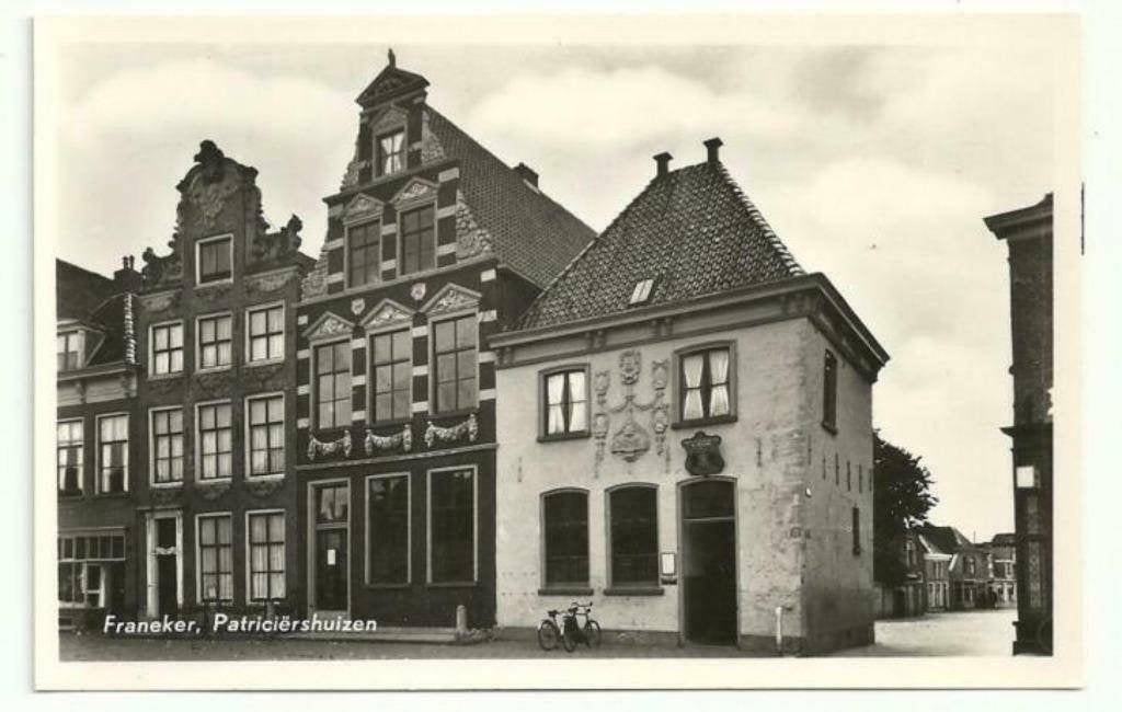 AK Franeker - Patriciërshuizen, Ophalen of Verzenden, 1940 tot 1960, Ongelopen, Friesland
