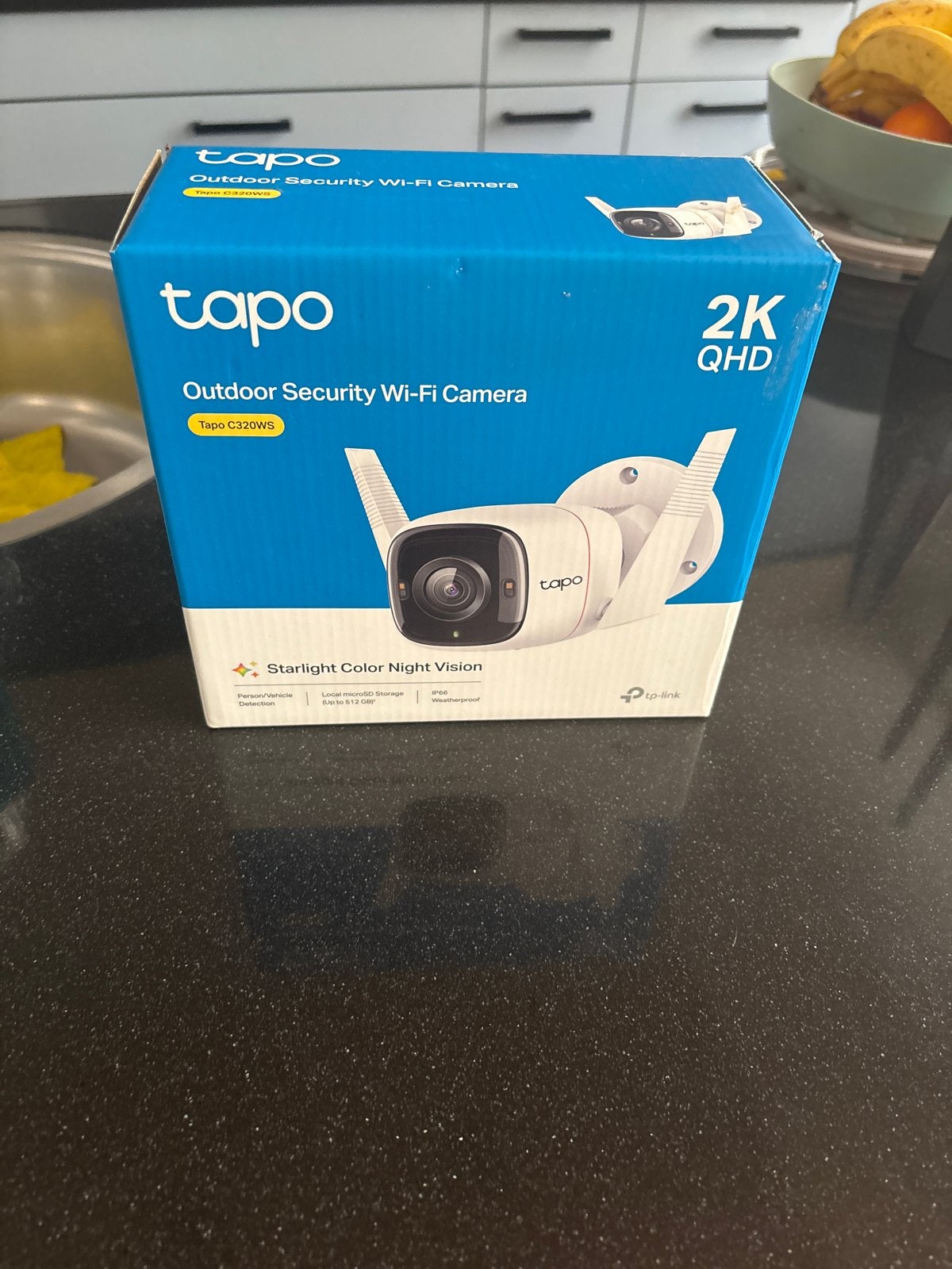 Tapo Outdoor Security Wi-Fi Camera C320WS - Nieuw in doos, Ophalen of Verzenden, Nieuw, Buitencamera