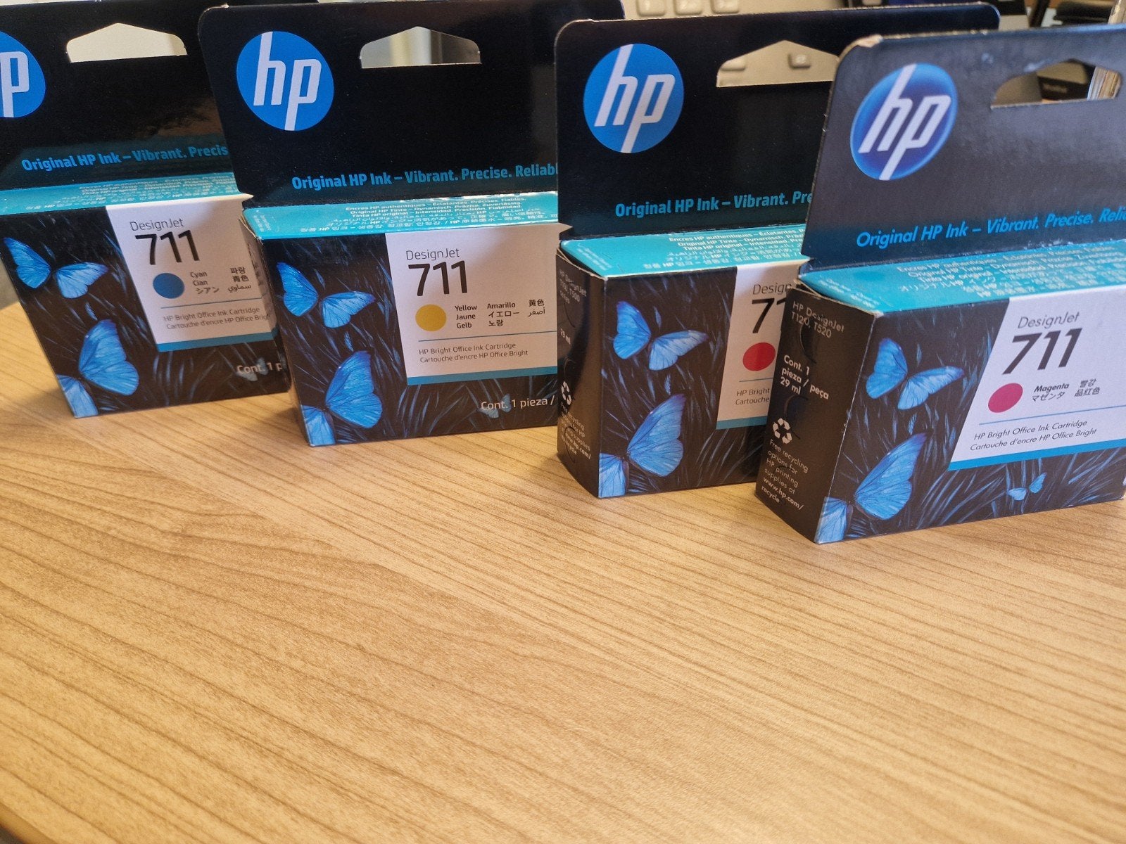 HP DesignJet 711 Inktcartridges - Set van 4, Ophalen of Verzenden, Nieuw, HP