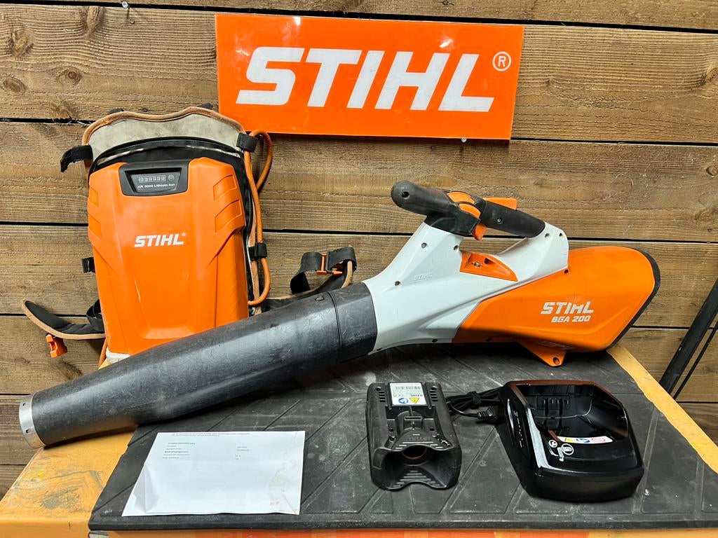 Stihl Accu bladblazer set. COMPLEET  video op Instagram 🍀, Tuin en Terras, Bladblazers, Gebruikt, Accu, Ophalen of Verzenden
