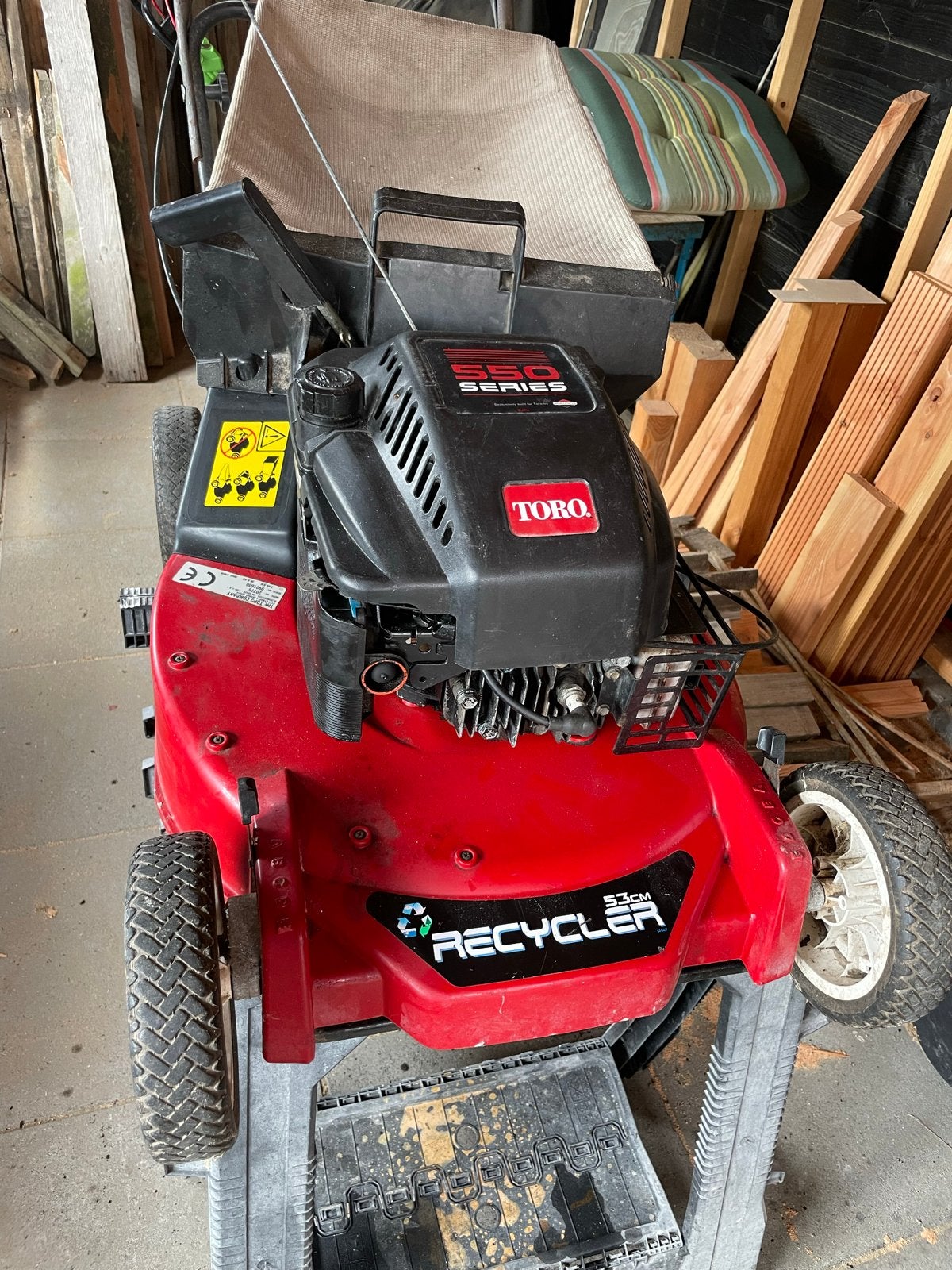 Toro Recycler 550 Series Benzine Grasmaaier, Ophalen, Cirkelmaaier, Gebruikt, 50 cm of meer