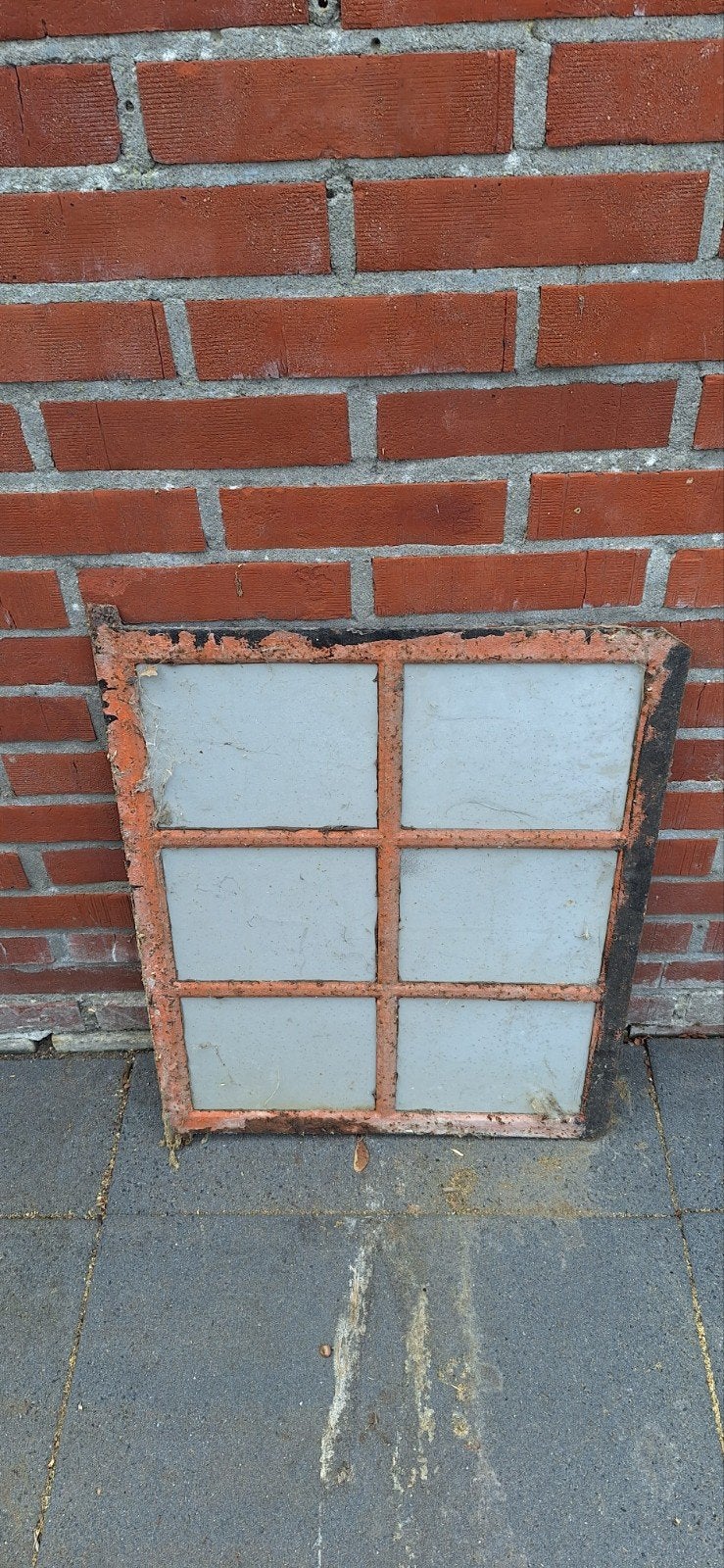 Oud raamwerk met glasplaatjes, Ophalen, Gebruikt, Minder dan 80 cm, Minder dan 80 cm