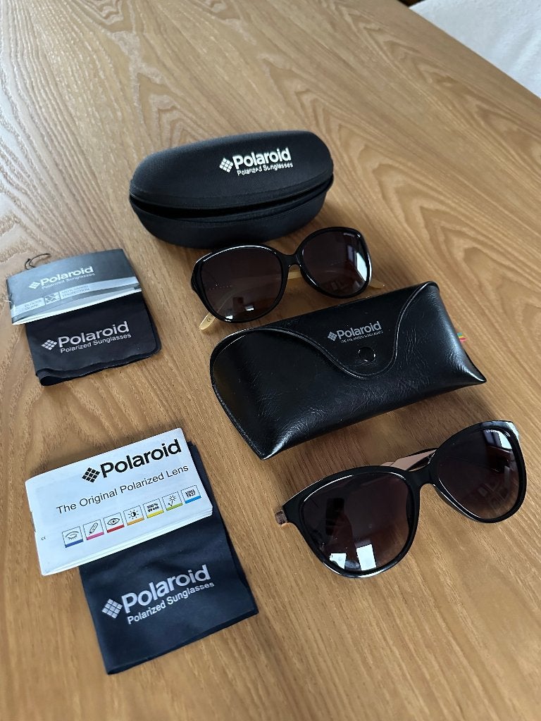 Polaroid zonnebrillen, Sieraden, Tassen en Uiterlijk, Overige merken, Zonnebril, Zwart, Ophalen of Verzenden