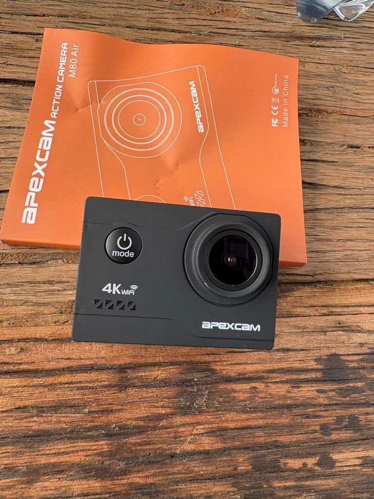 Apexcam M80 Air 4K Action Camera - incl. Accessoires, Audio, Tv en Foto, Actiecamera's, Nieuw, Overige merken, Ophalen of Verzenden