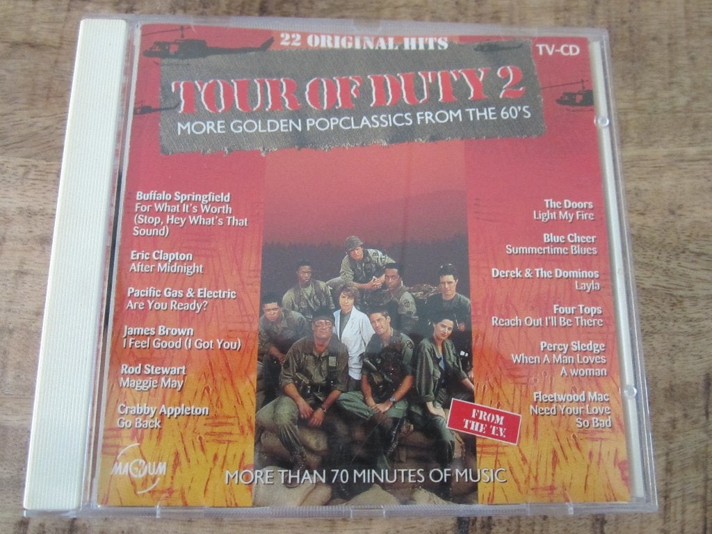 CD Tour of Duty nr 2 met 22 originele hits uit de 60’s, Ophalen of Verzenden, Zo goed als nieuw