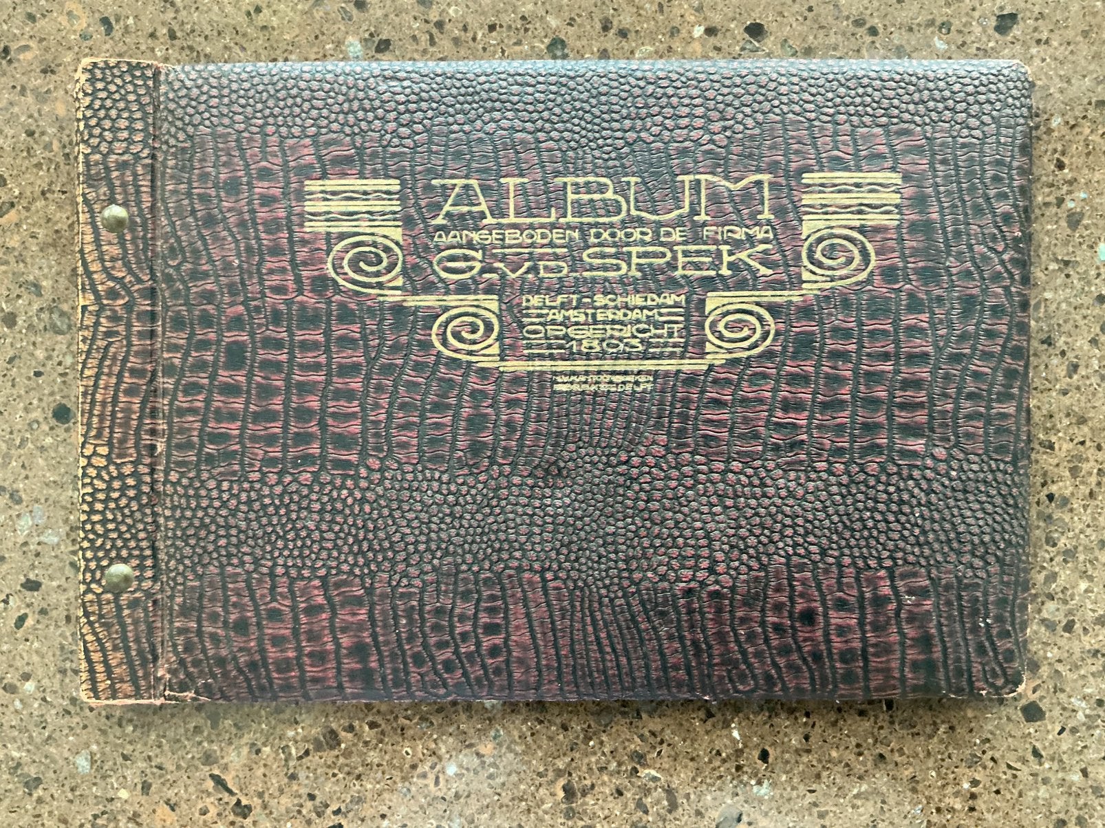 Album  G.v.d.Spek  1803, Ophalen of Verzenden