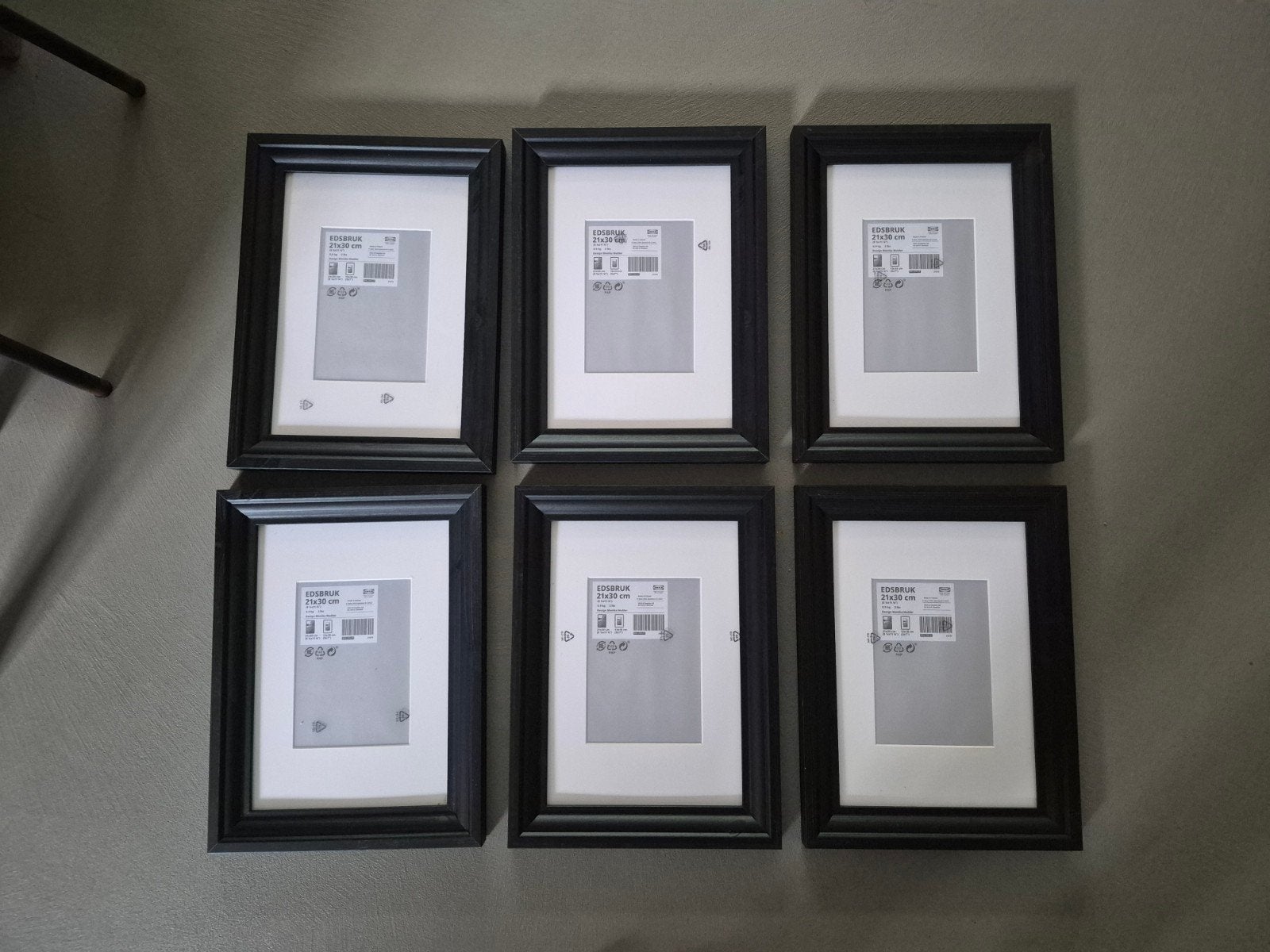 IKEA EDSBRUK Fotolijst 21x30 cm - Zwart, Minder dan 50 cm, Nieuw, Ophalen of Verzenden, Minder dan 50 cm