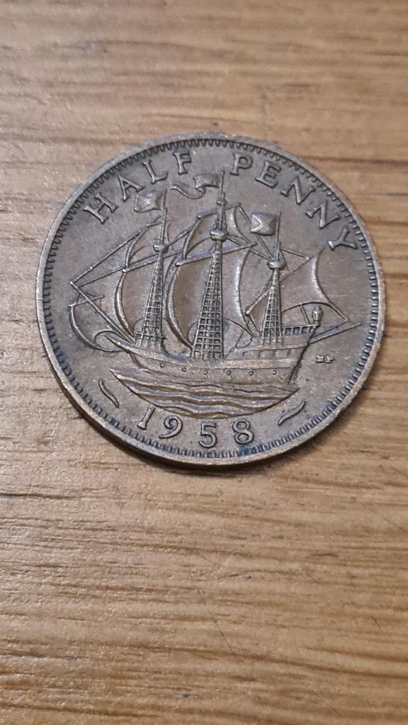 Verenigd Koninkrijk - ½ Penny 1958 (D3), Postzegels en Munten, Munten | Europa | Niet-Euromunten, Verzenden, Overige landen, Losse munt