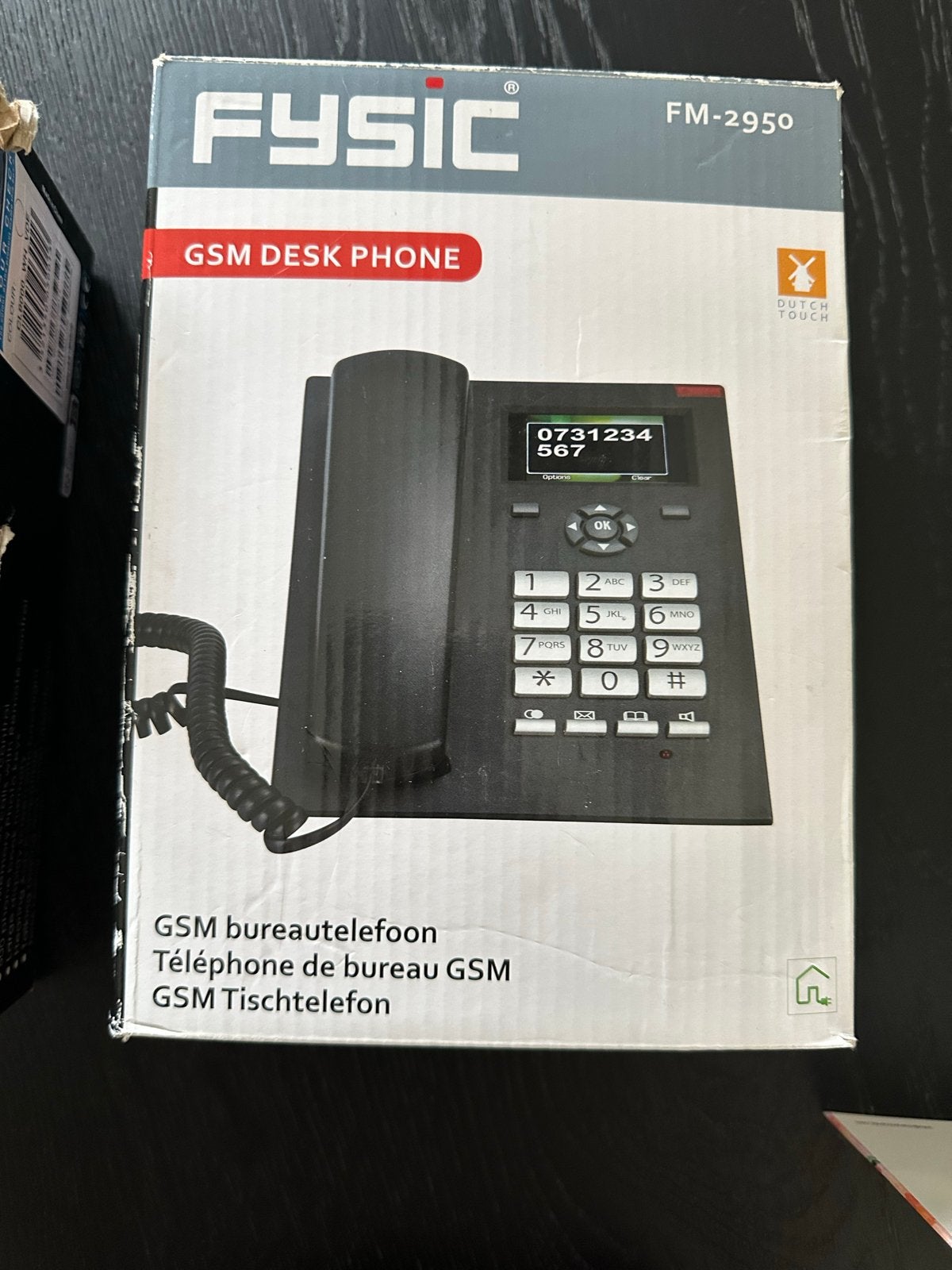 Fysic FM-2950 GSM Bureautelefoon - Nieuw in doos, Ophalen of Verzenden, Zo goed als nieuw, 1 handset