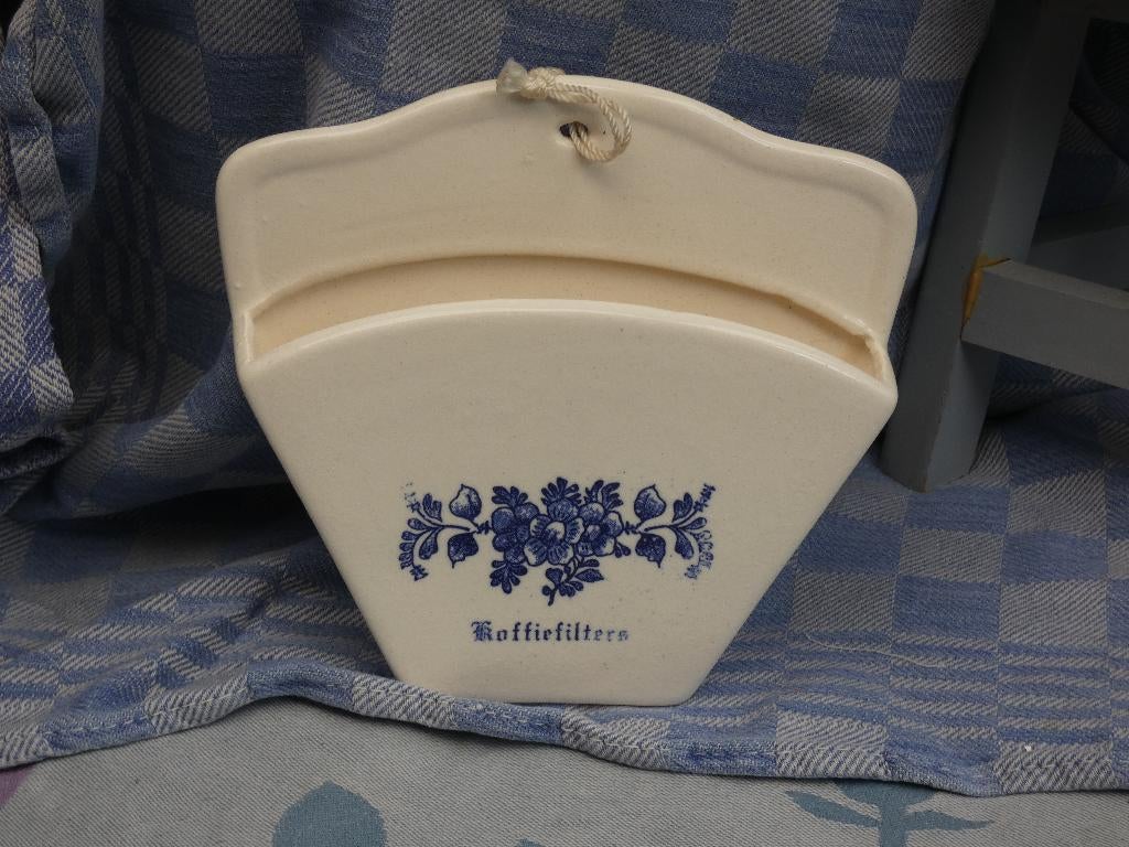 koffiefilterhouder/ opbergbakje koffiefilters/ porselein, Antiek en Kunst, Antiek | Keukenbenodigdheden, Ophalen of Verzenden