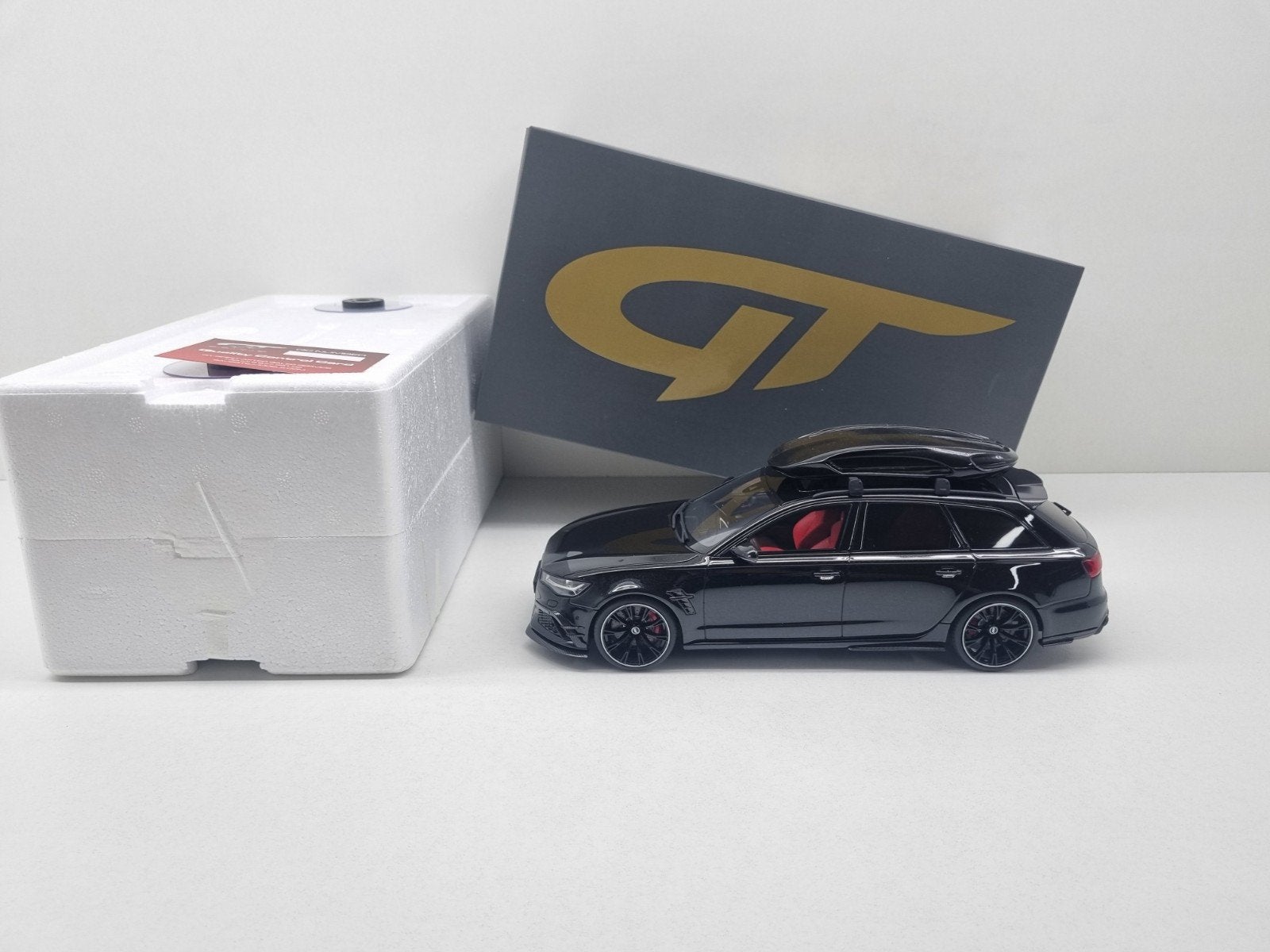 Gt Spirit Audi RS6+ ABT Avant C7 + Dakkoffer 1/888 1:18 Nieu, Ophalen of Verzenden, Nieuw, Auto