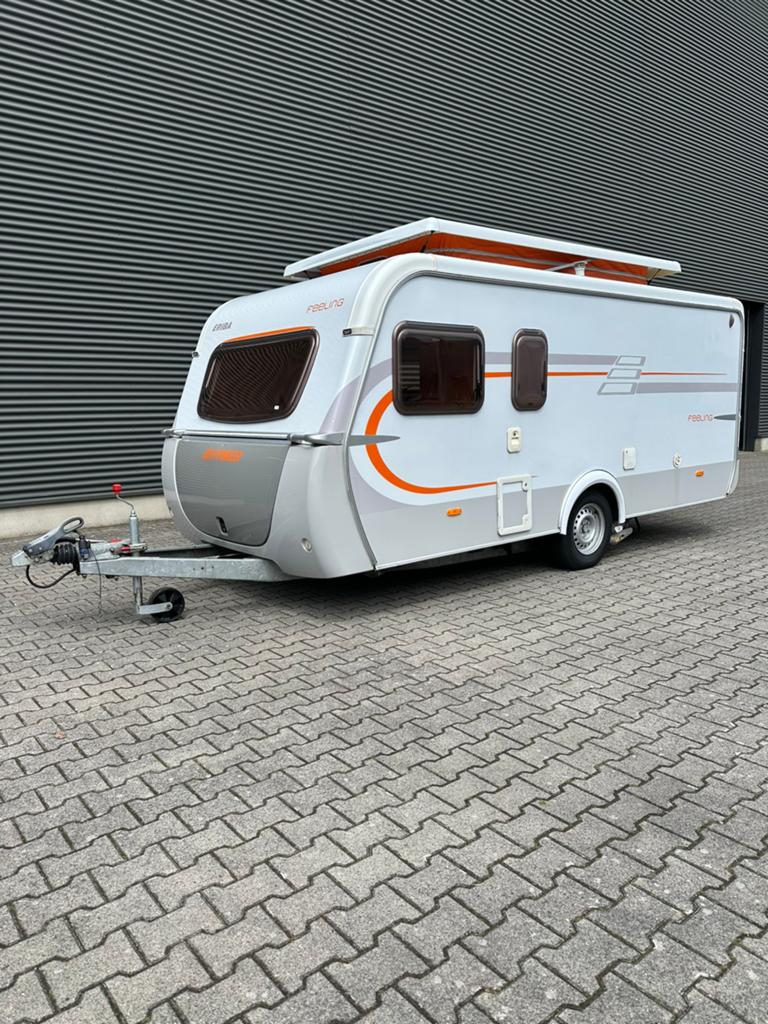 Eriba Feeling 430 Luifel Mover Veel Extras!, Caravans en Kamperen, Caravans, Standaardzit, Bedrijf, 750 - 1000 kg, Kachel
